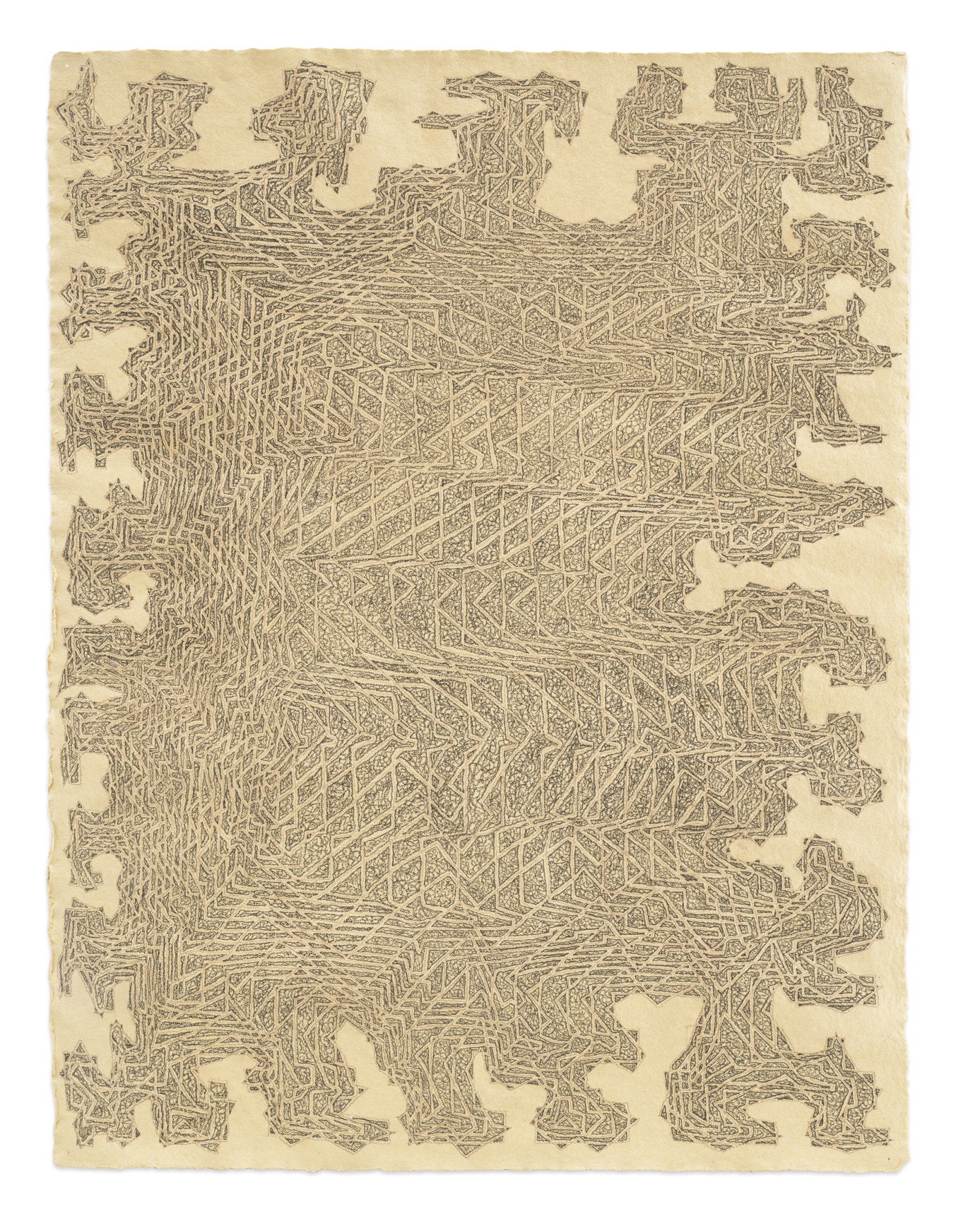 Stractometer, 2019, Conte crayon and graphite on paper,