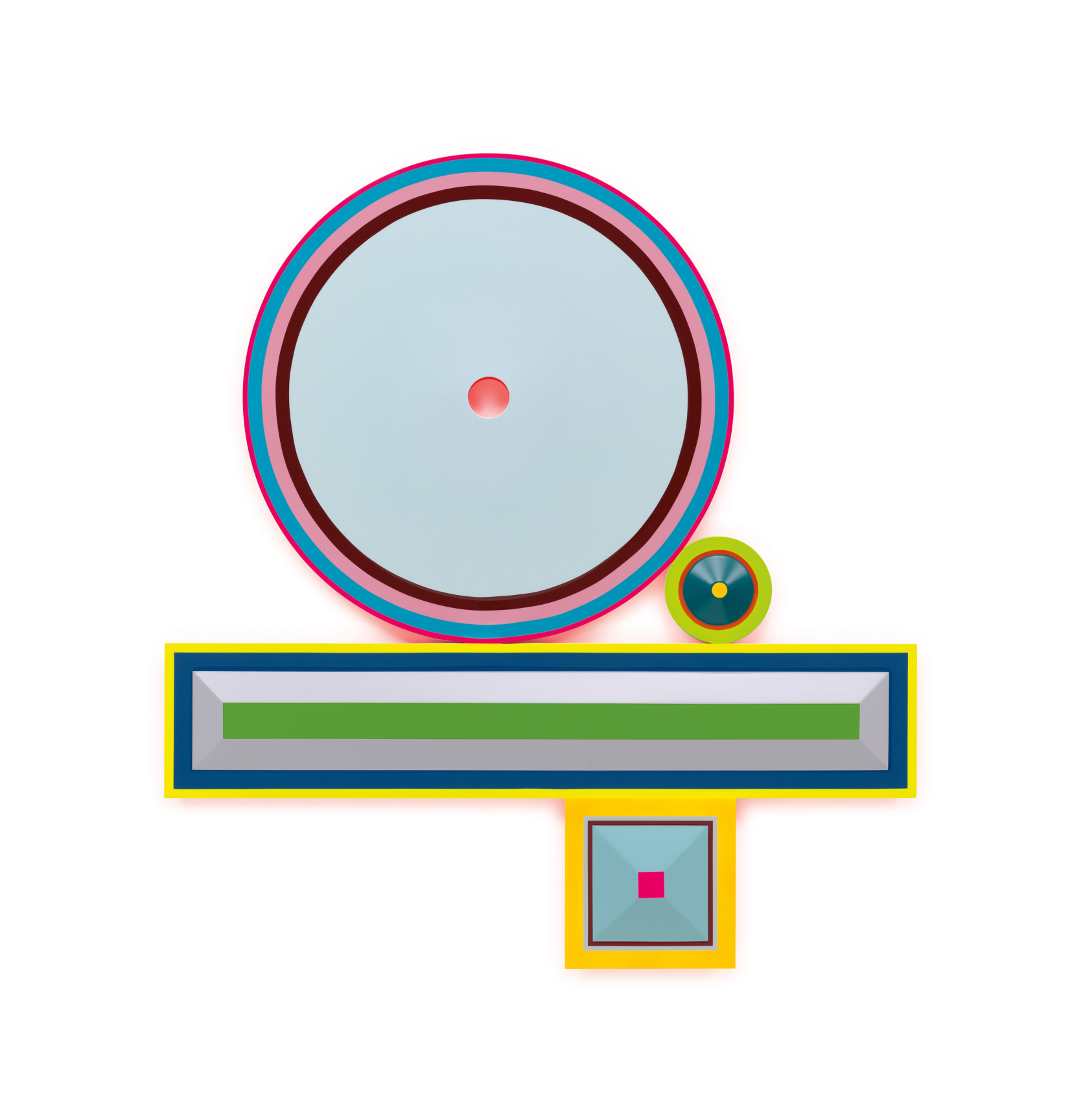 Untitled (Abortion, Abortion, Anxiety, Depression), 2023, Urethane paint on wood,