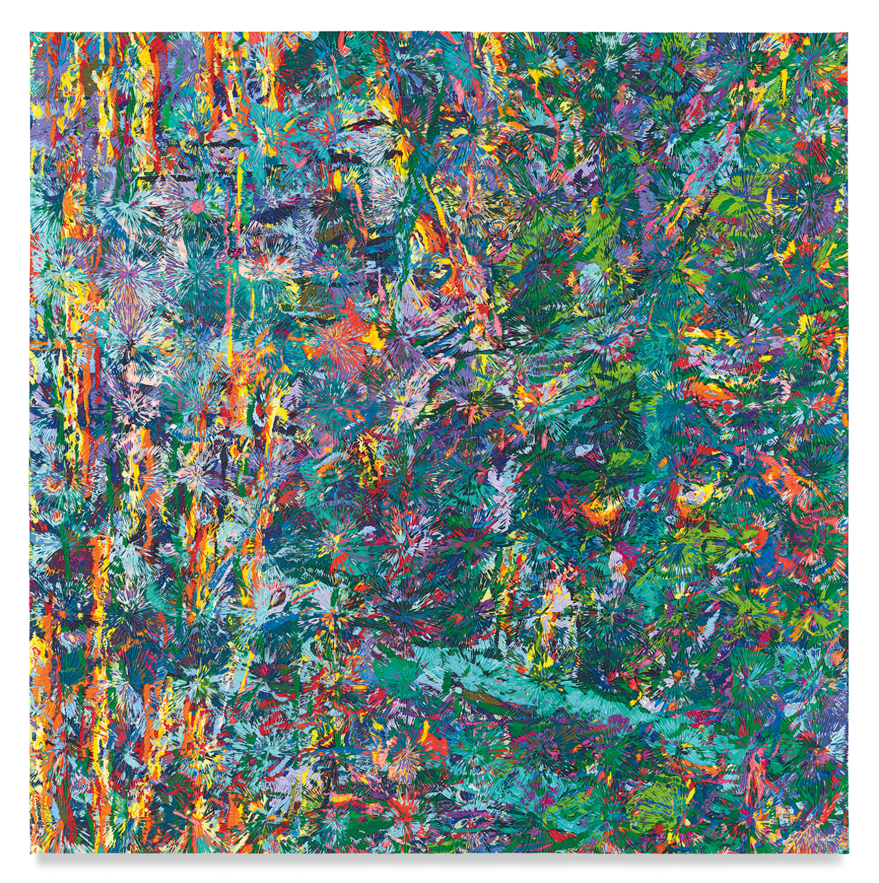 Untitled #1, 2022, Acrylic on panel, 60 x 60 inches, 152.4 x 152.4 cm, MMG#34055