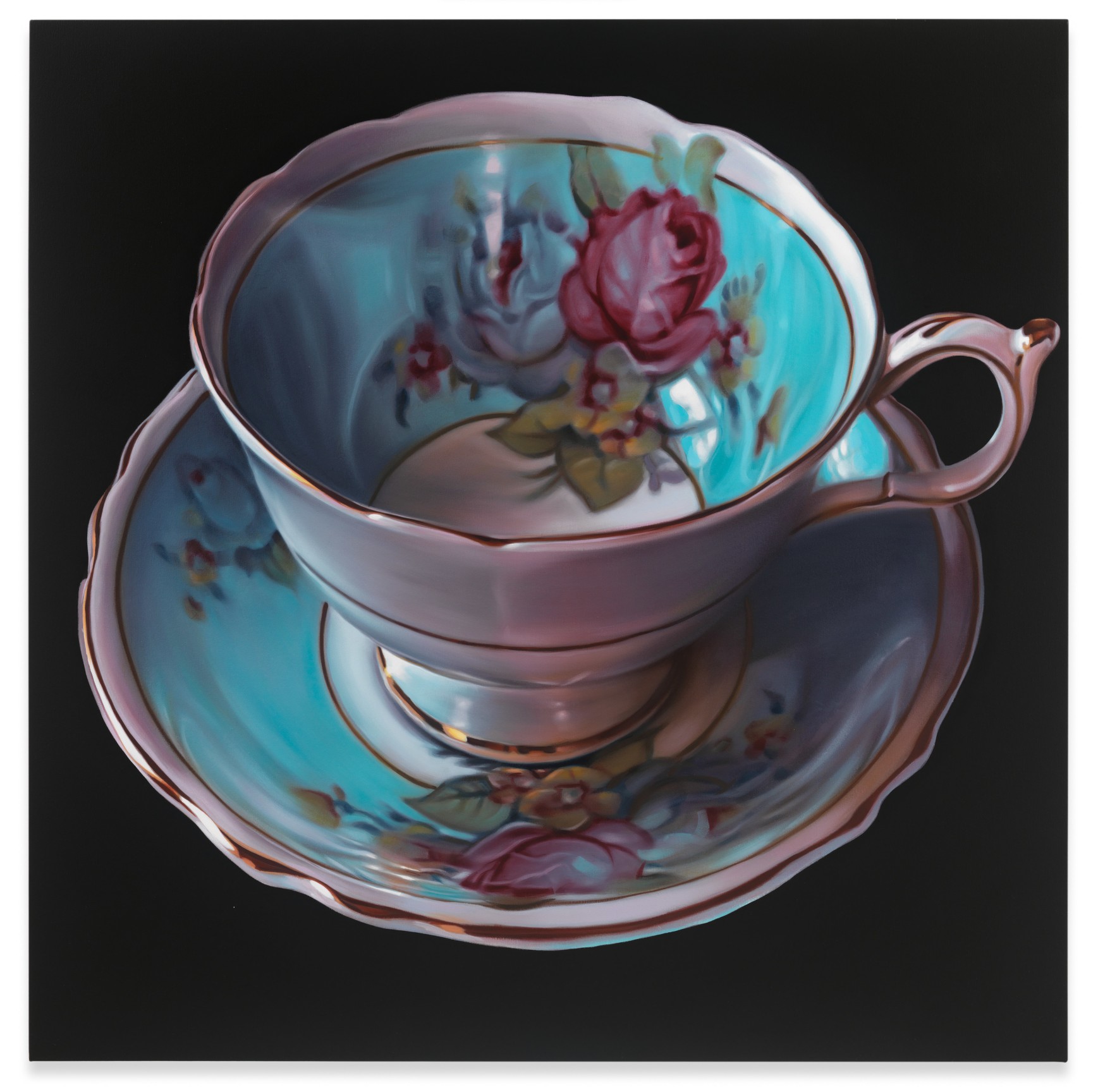 Teacup #27, 2021, Oil on canvas, 60 x 60 inches, 152.4 x 152.4 cm, MMG#33919