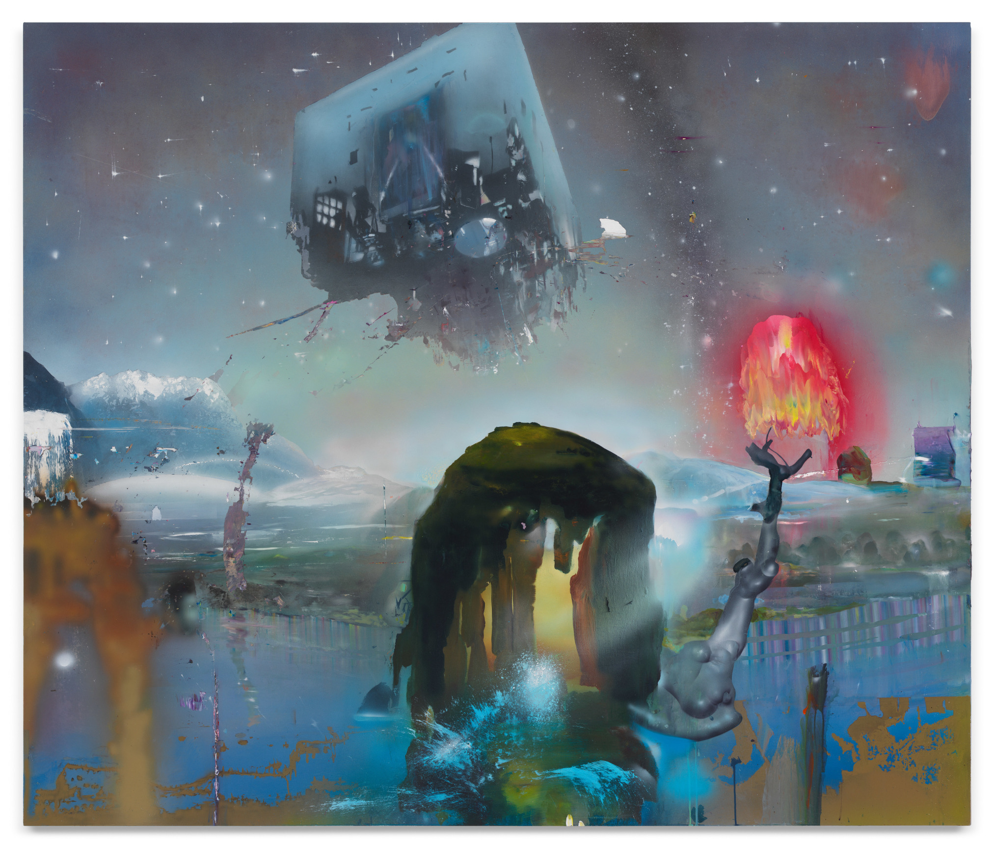 Future Proof, 2023, Mixed media on canvas,