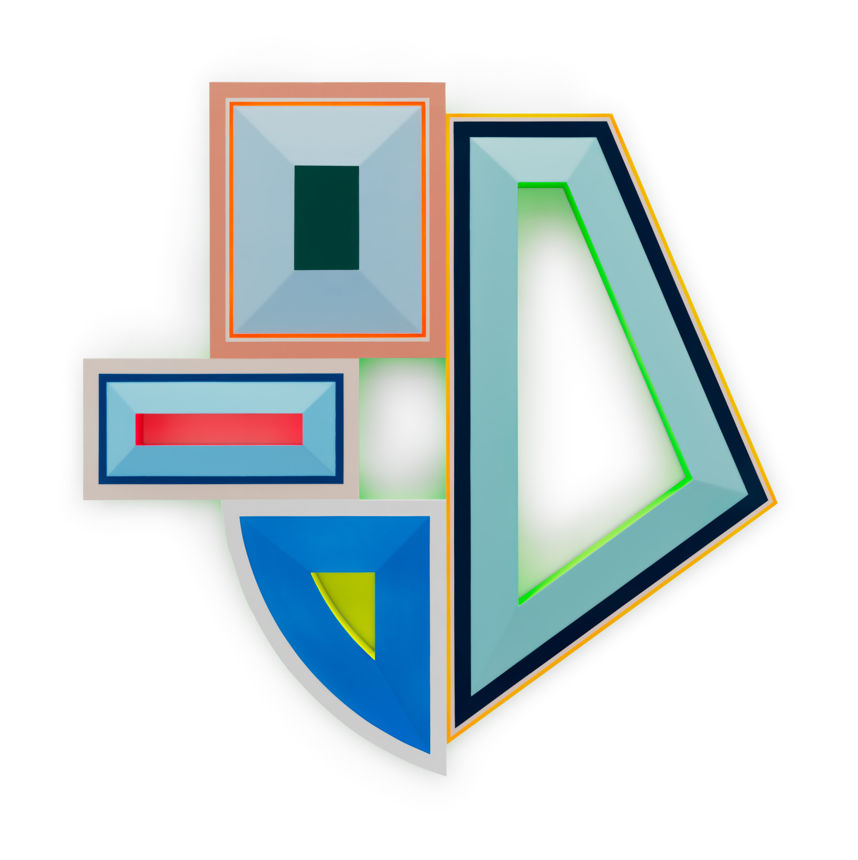 Untitled (Osteoporosis, Anxiety, Depression, Lymphoma), 2023,, Urethane paint on wood, 44 x 44 inches, 111.8 x 111.8 cm,&nbsp;MMG#35645