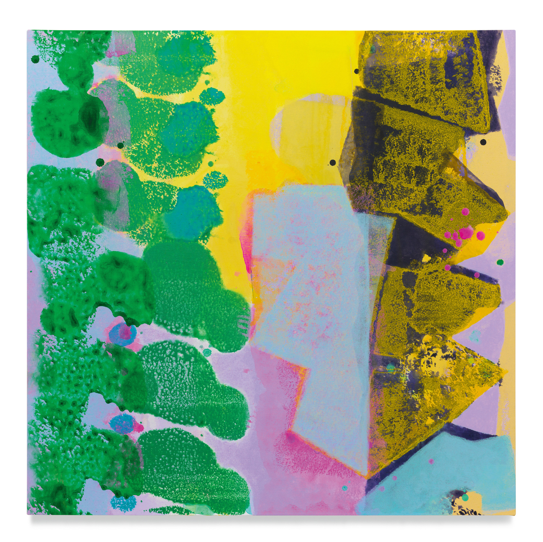 Near Swarm (#15-22), 2023, Acrylic on linen, 40 x 40 inches, 101.6 x 101.6 cm, MMG#35314