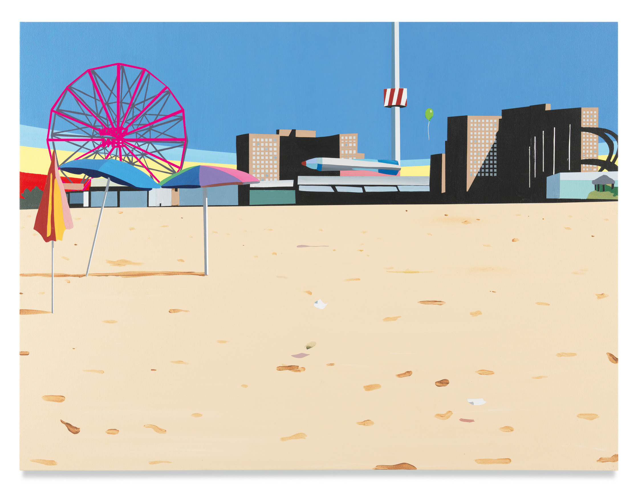 Brian Alfred, Coney Island, 2019, Acrylic on canvas