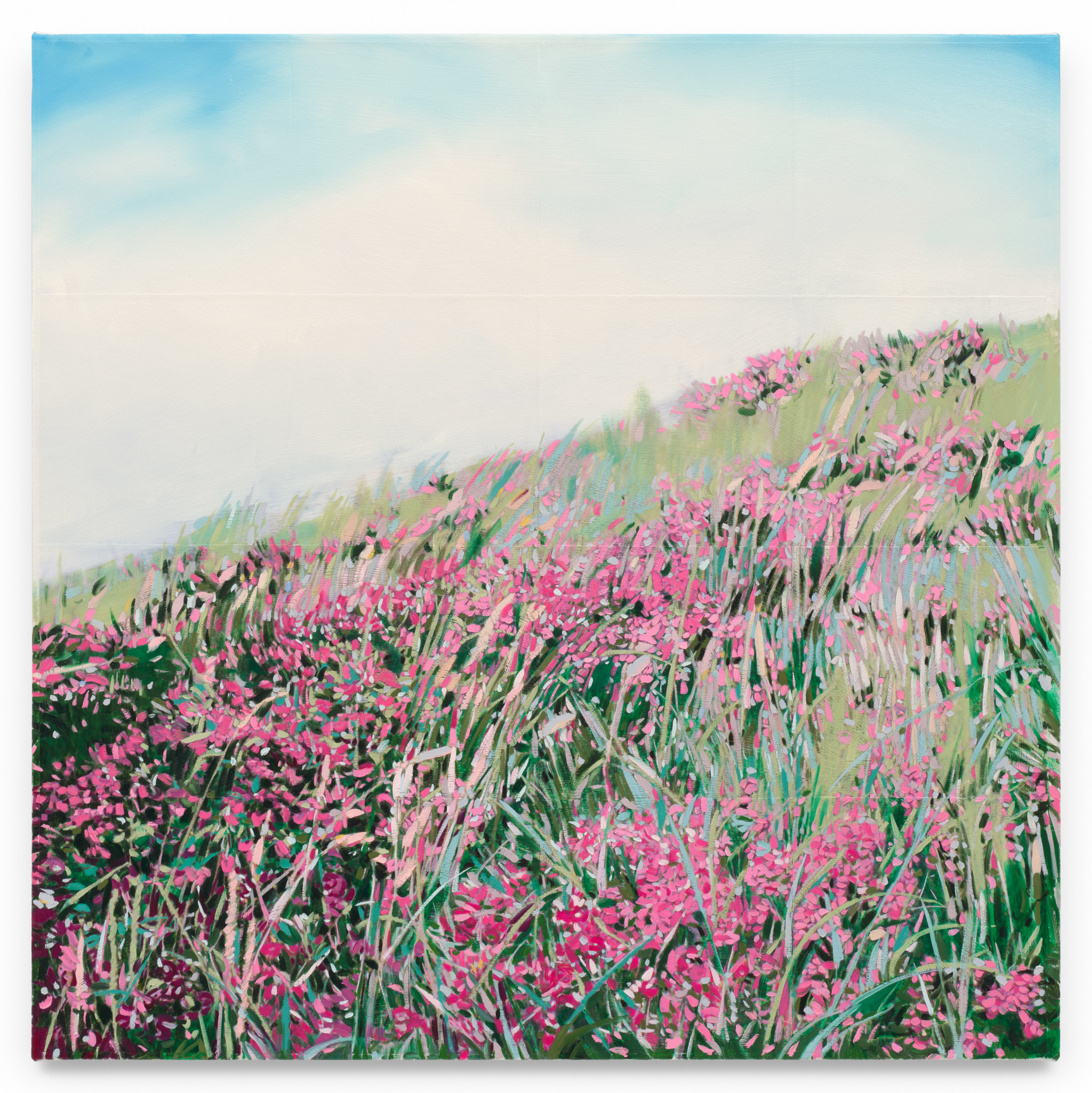 Wildflower Hill, 2023, Mixed media oil on canvas, 34 x 34 inches, 86.4 x 86.4 cm,&nbsp;MMG#36647