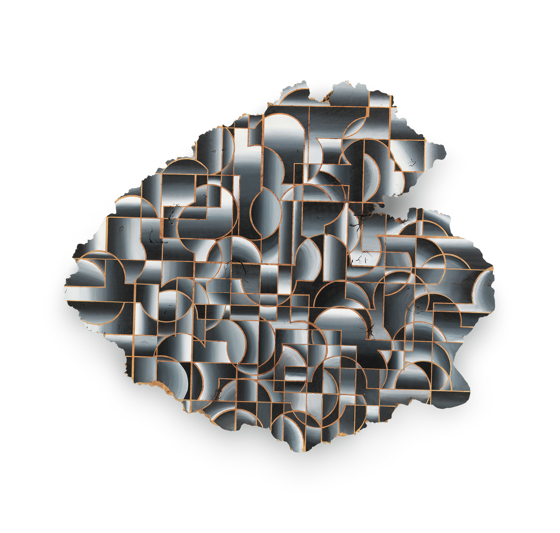 The Many Nights on Cape, 2018 Acrylic on maple, 32 x 37 x 1 1/2 inches, 81.3 x 94 x 3.8 cm, MMG#30722