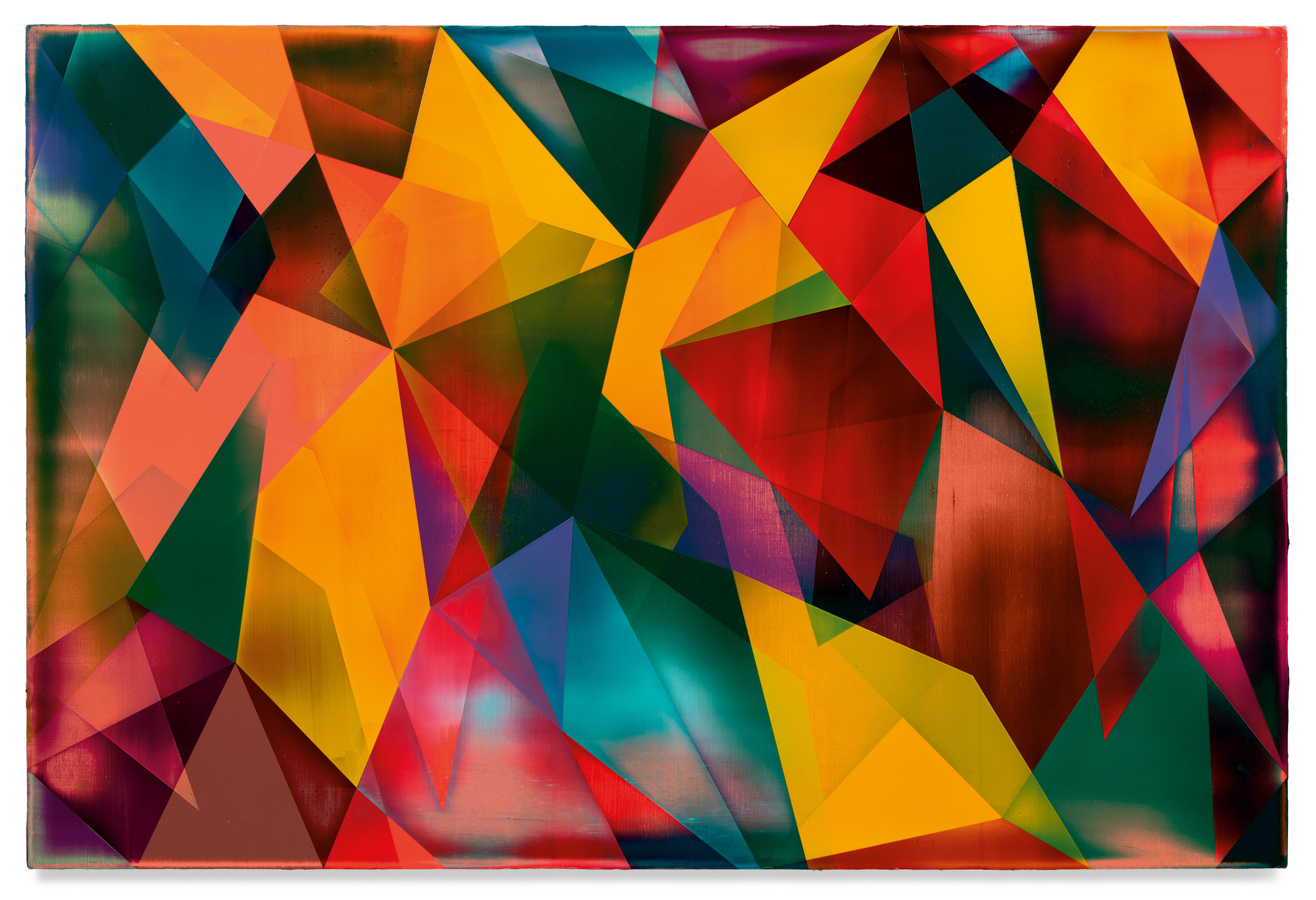 Aftermathematics, 2022, Acrylic on linen, 47 1/4 x 70 7/8 inches, 120 x 180 cm, MMG#34840