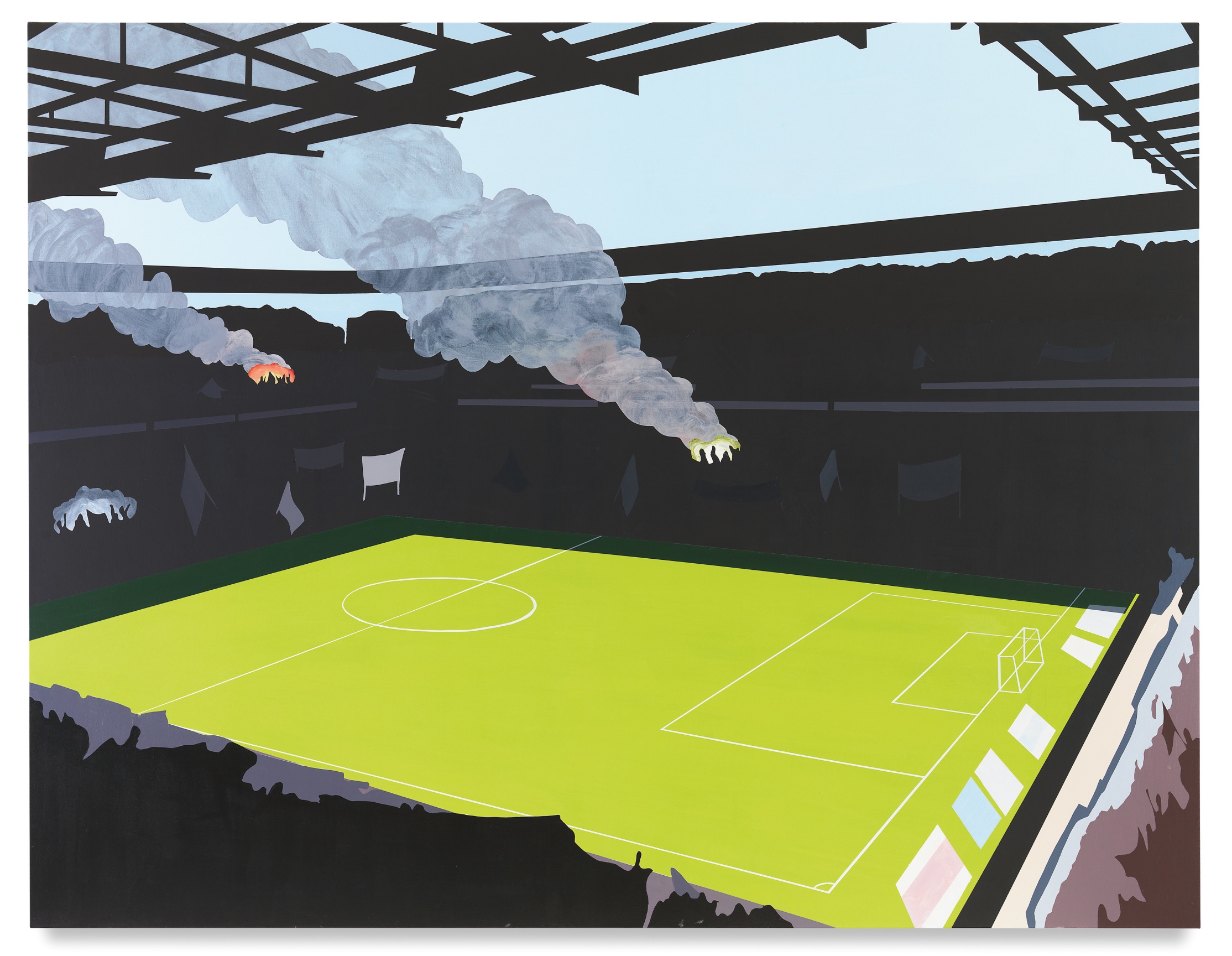 Brian Alfred, The Organizational Upheaval, 2017, Acrylic on canvas