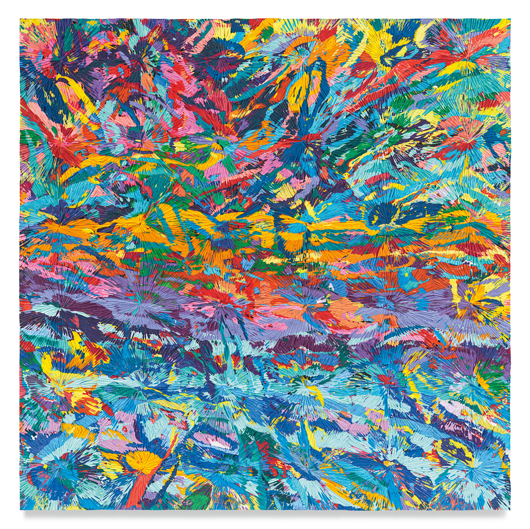 Untitled #6, 2022, Acrylic on panel, 36 x 36 inches, 91.4 x 91.4 cm, MMG#34110