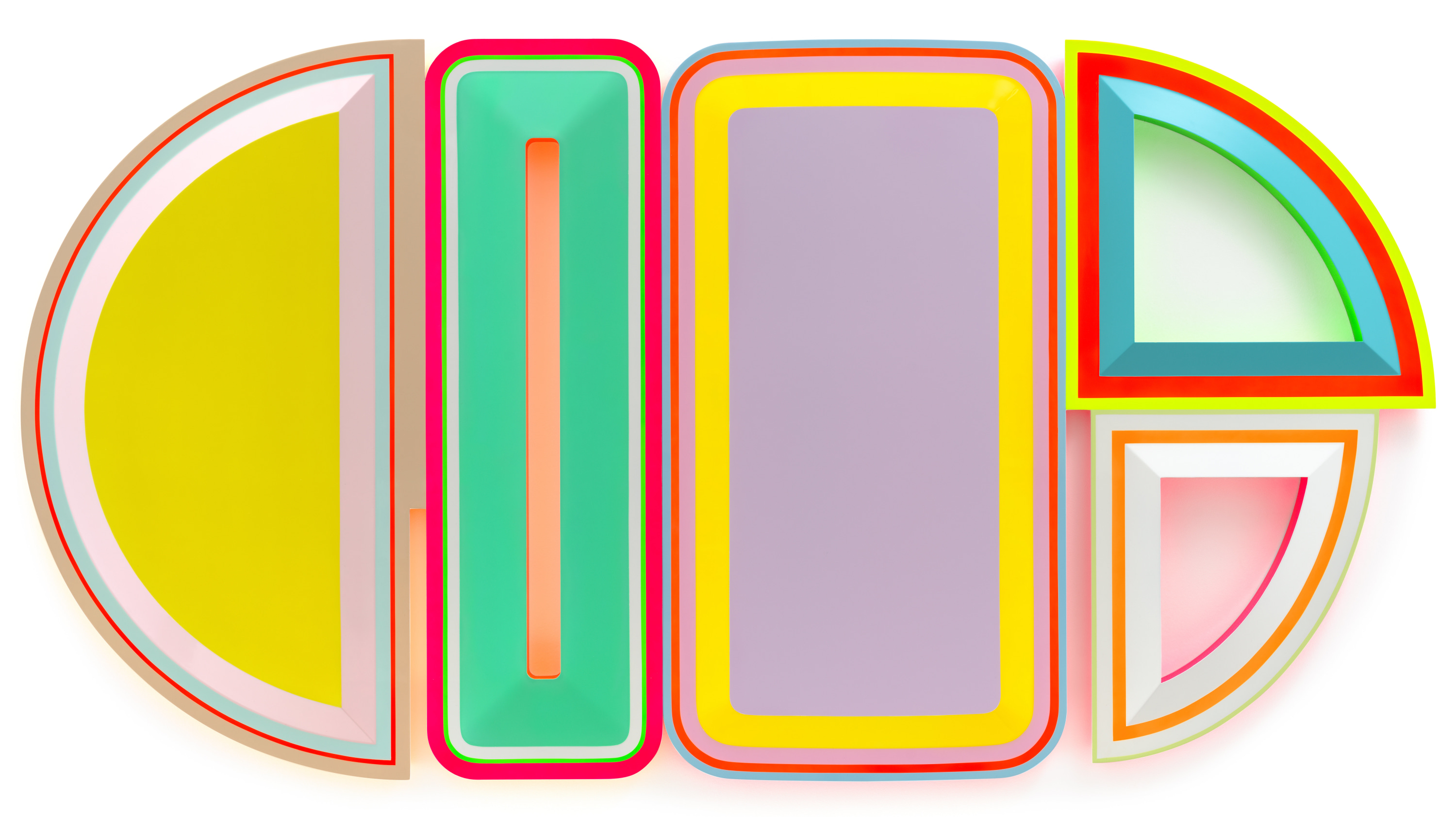 Untitled (Abortion, Panic Disorder, Parkinson&#039;s, ADHD, Depression), 2023,, Urethane paint on wood, 44 x 84 inches, 111.8 x 213.4 cm, MMG#35994