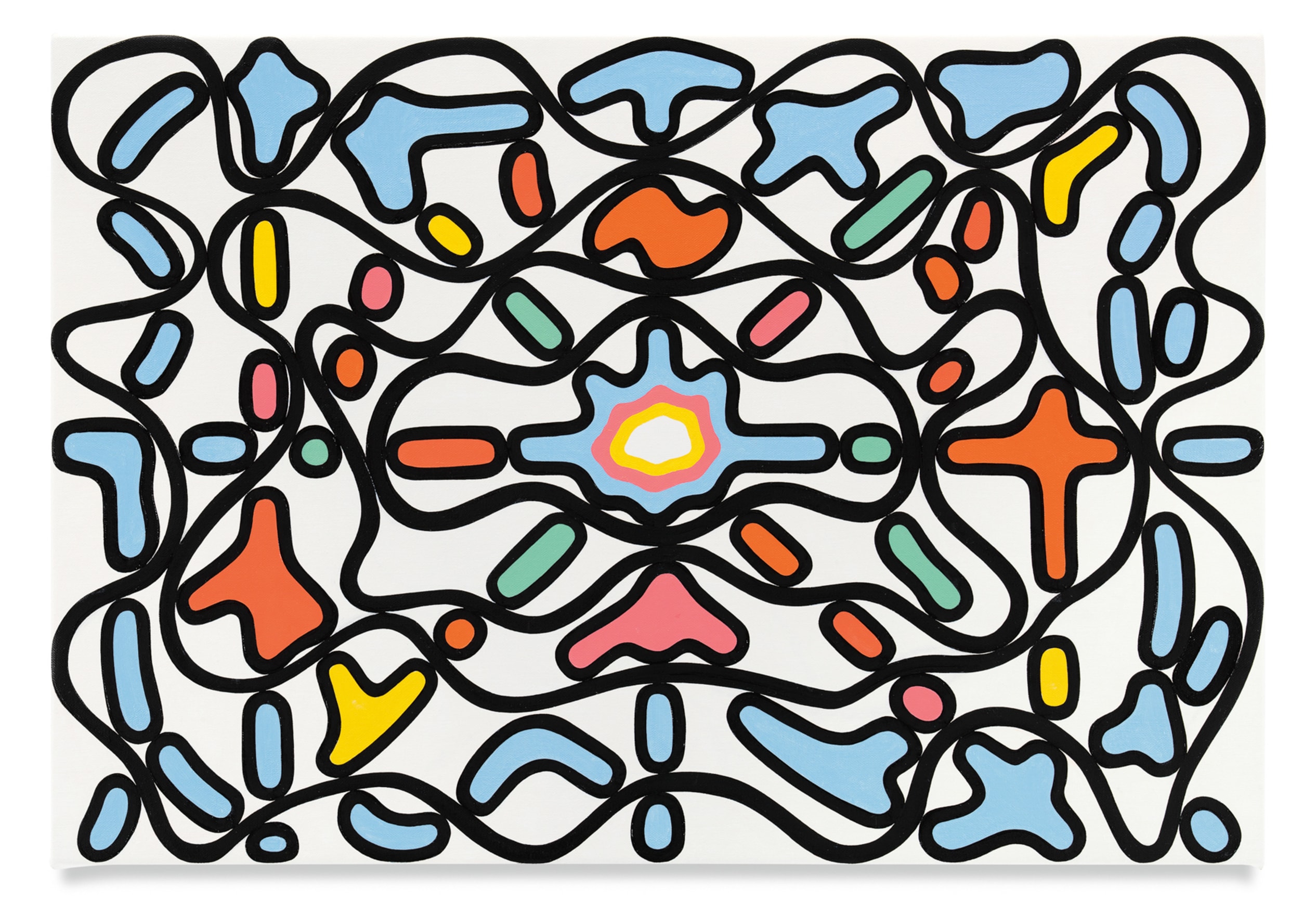 Pivot and Torque, 2022, Oil on canvas, 16 x 24 inches, 40.6 x 61 cm, MMG#34768