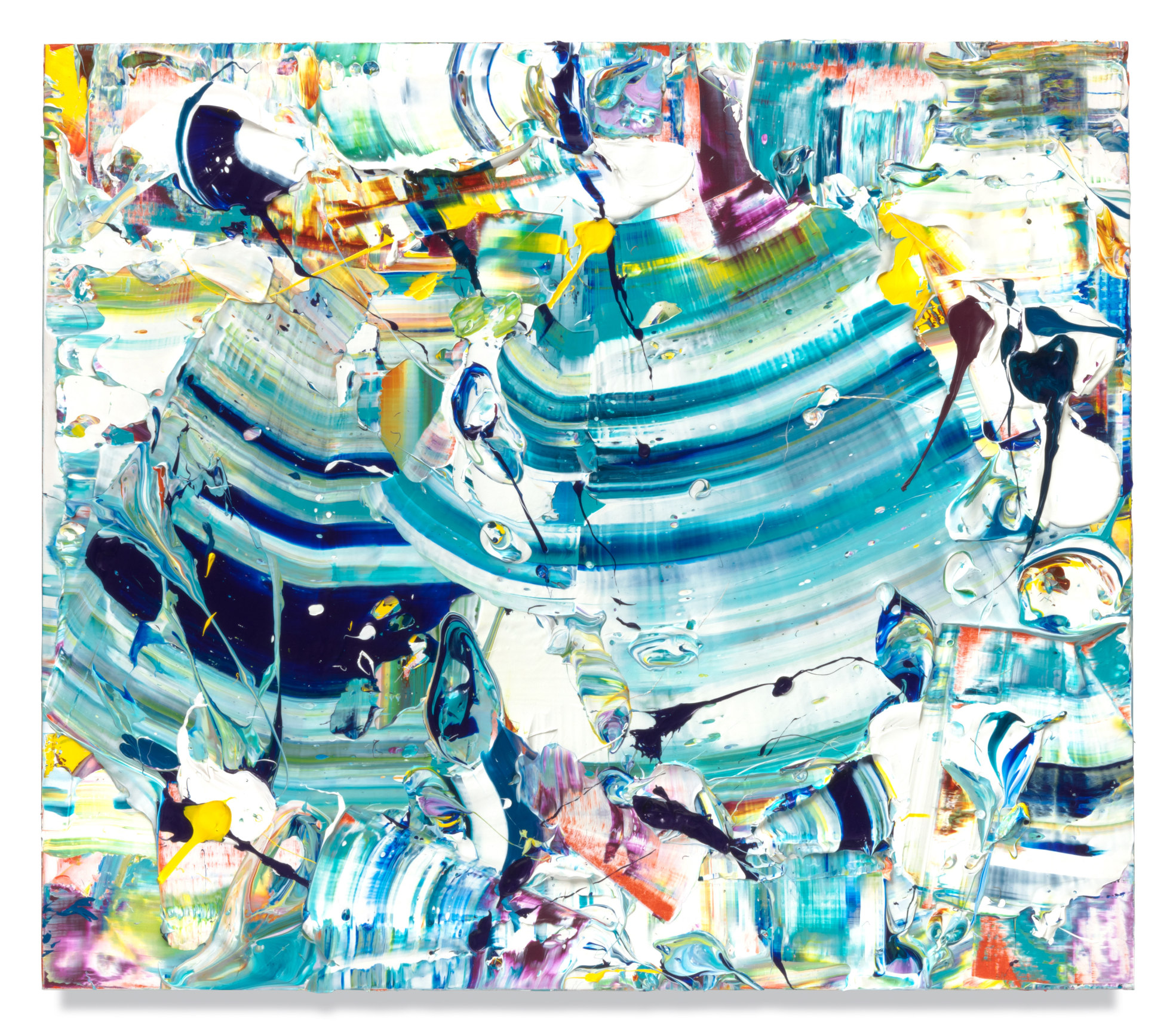 Two Moons, 2022, Acrylic on linen, 40 x 46 inches, 132.1 x 152.4 cm, MMG#34785