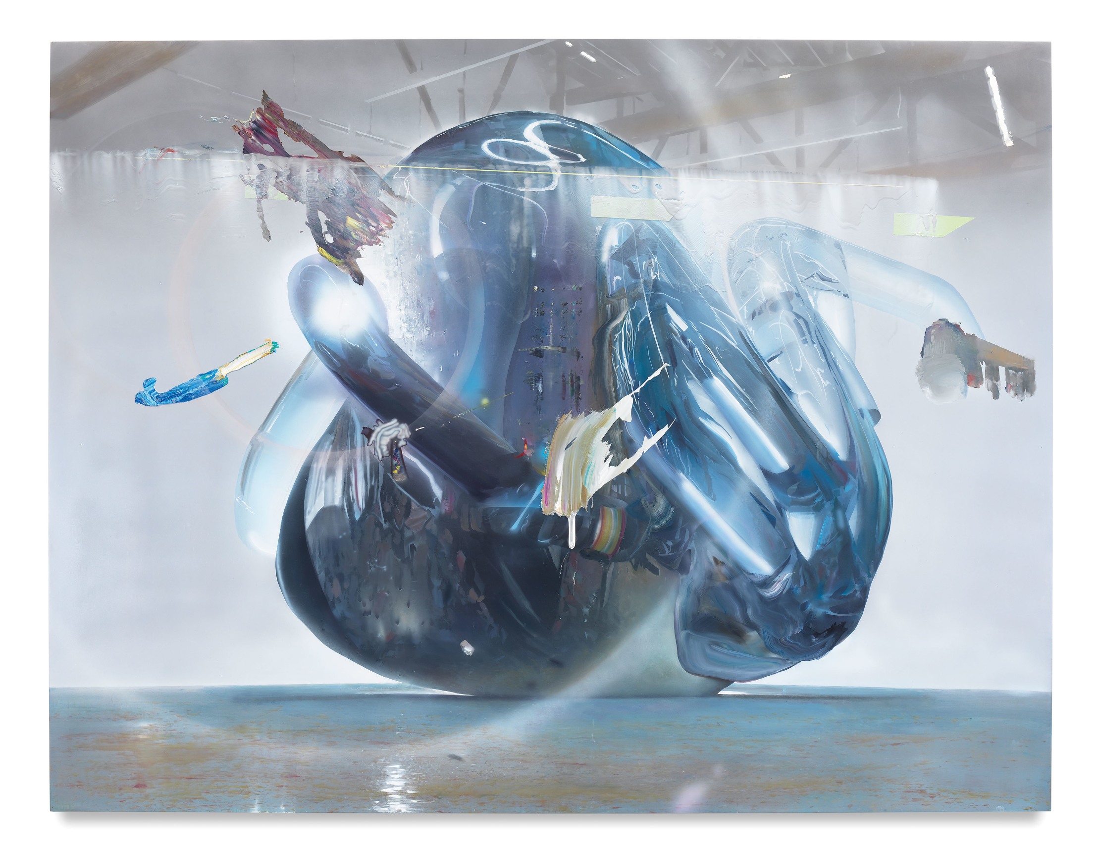 Time Signatures Won&#039;t, 2018,&nbsp;Acrylic on canvas over panel,&nbsp;, 87 1/4 x 113 inches,&nbsp;221.6 x 287 cm,&nbsp;MMG#30125