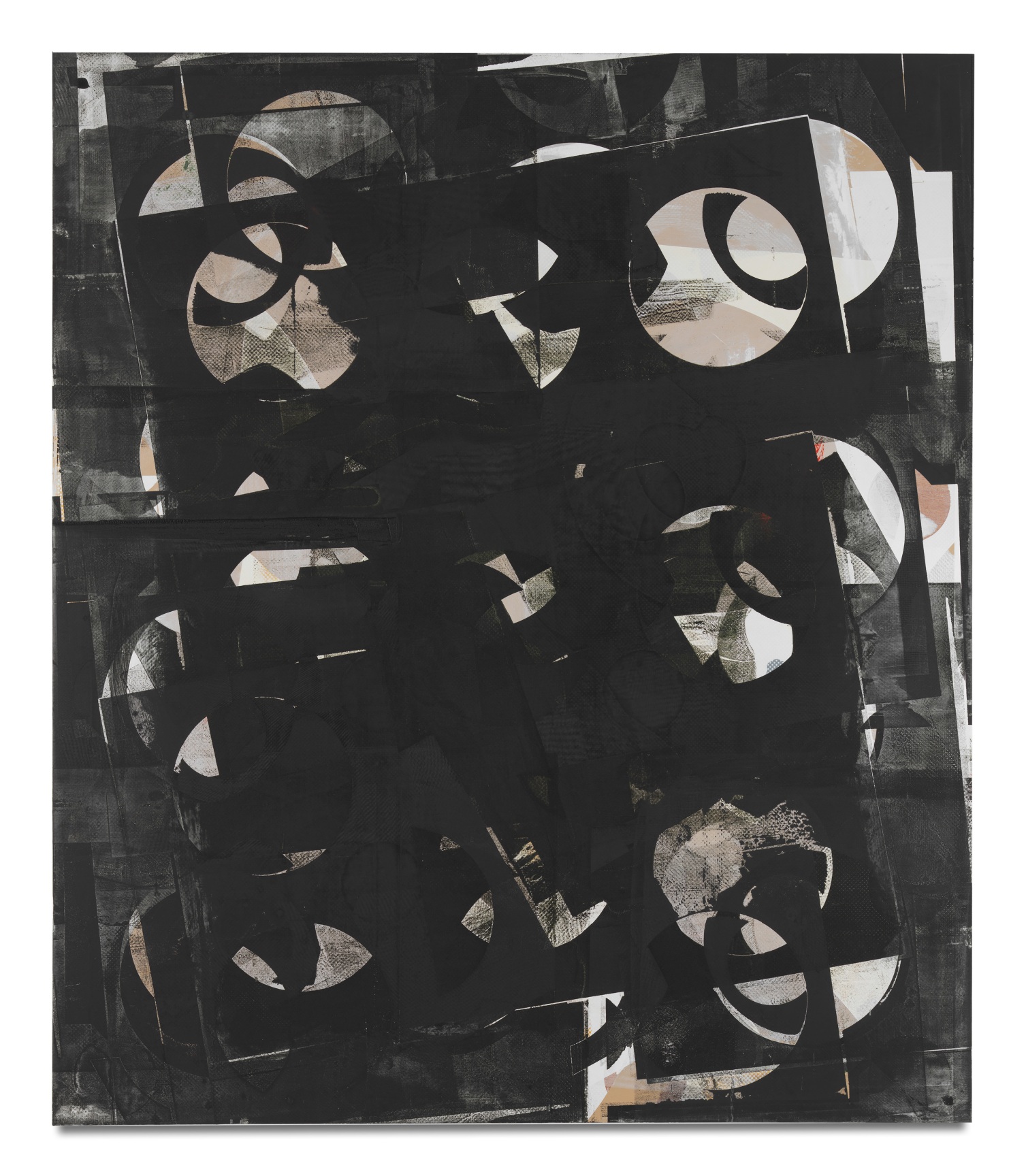 Kevin Appel, Composite 11 (pivot black), 2016, Acrylic and oil on wood