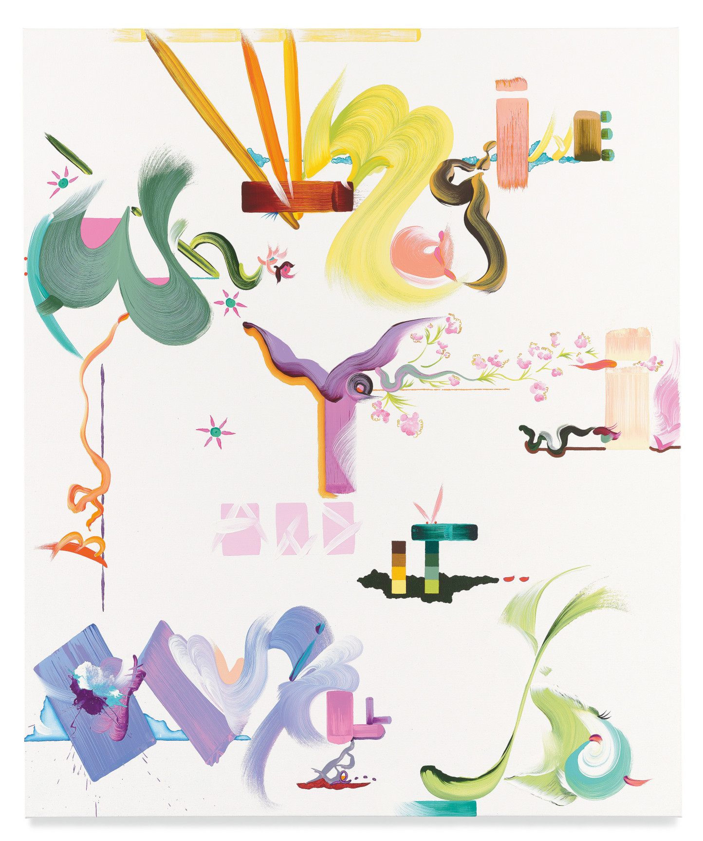 Imagine where you will be, and it will be so, 2022, Oil and acrylic on linen, 60 x 50 inches, 152.4 x 127 cm, MMG#34374