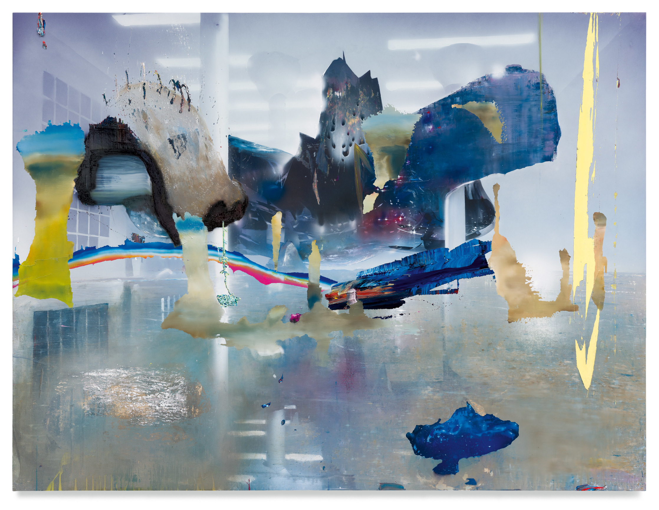 Cistern, 2021, Acrylic on canvas over panel,, 74 1/2 x 98 inches, 189.2 x 248.9 cm,&nbsp;MMG#33044