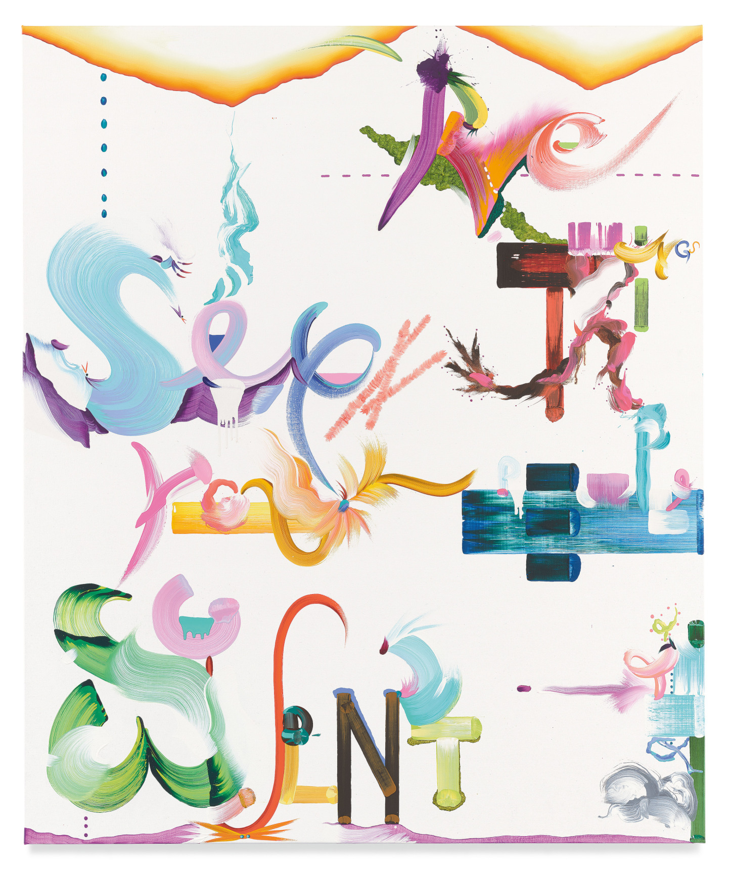 I&#039;ve seen things you people wouldn&#039;t believe, 2022, Oil and acrylic on linen, 60 x 50 inches, 152.4 x 127 cm, MMG#34370