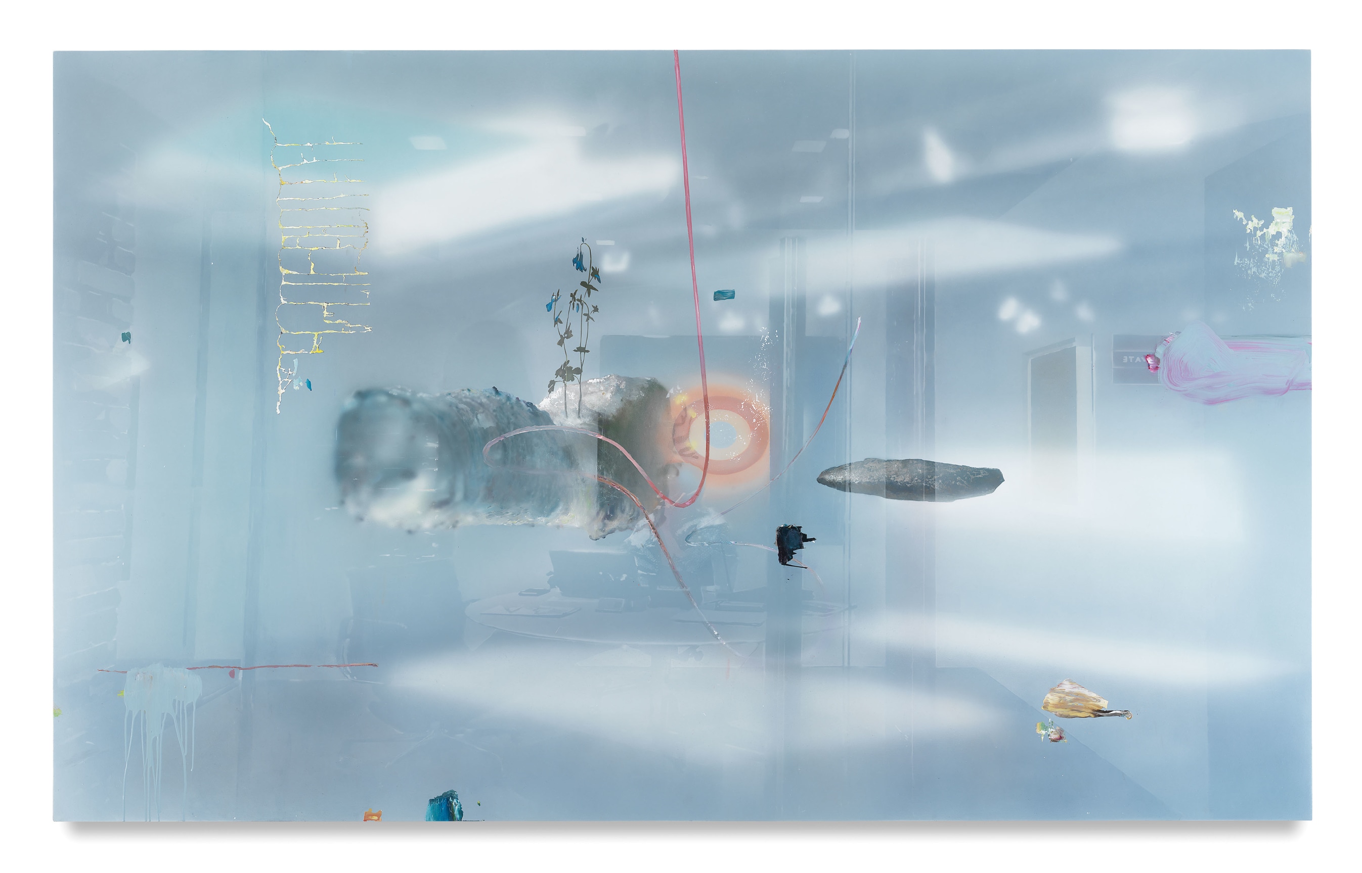 Glass Altar, 2018,&nbsp;Acrylic on canvas over panel,&nbsp;, 58 x 95 inches,&nbsp;147.3 x 241.3 cm,&nbsp;MMG#30127