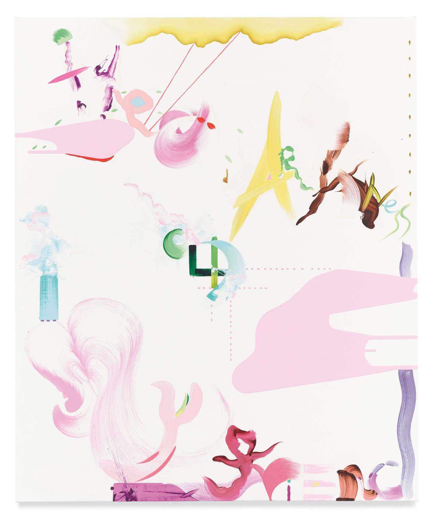 Hello darkness, my old friend, 2021, Oil and acrylic on linen, 60 x 50 inches, 152.4 x 127 cm, MMG#34376