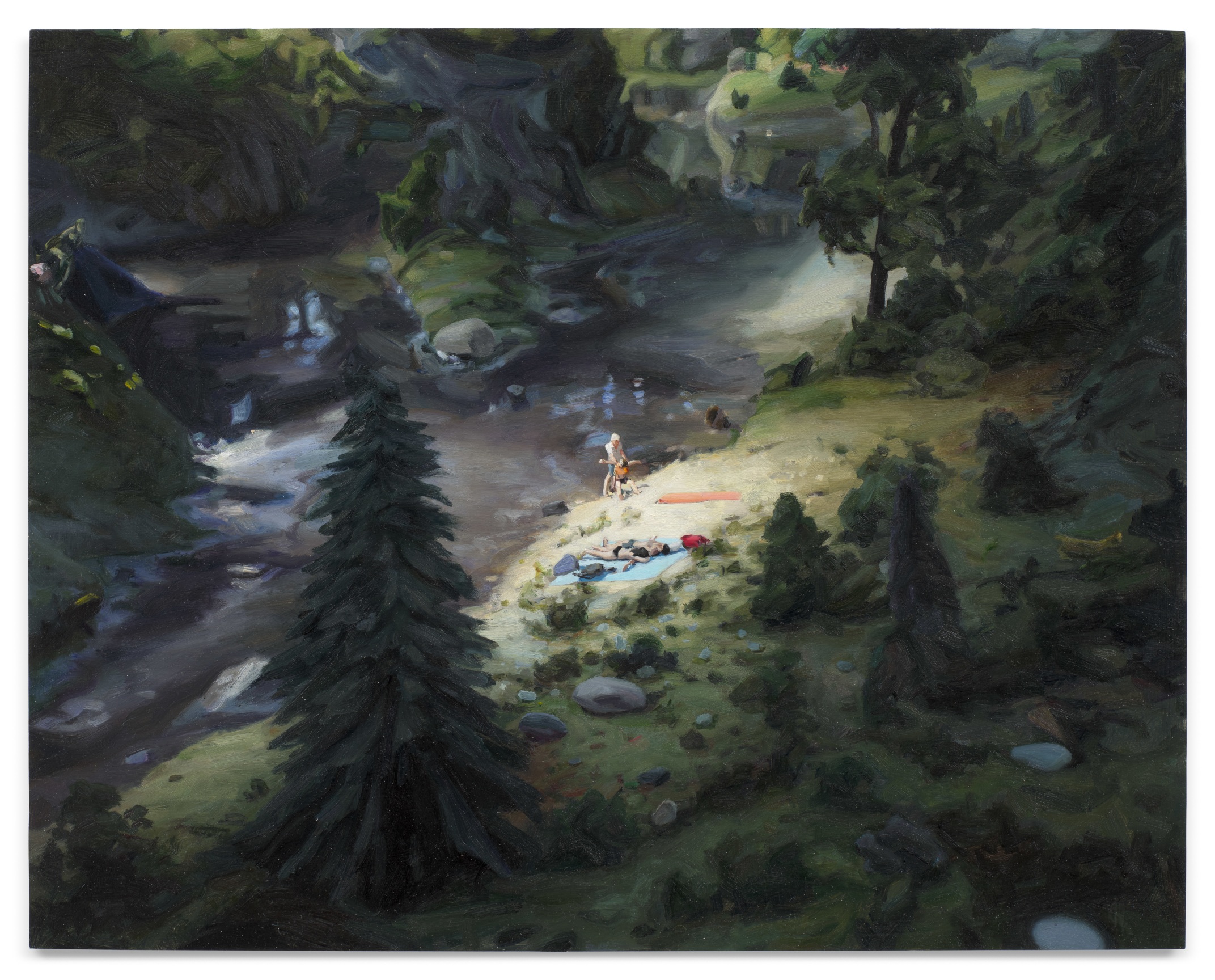 Time Out, 2024, Oil on panel, 15 3/4 x 19 3/4 inches, 40 x 50.2 cm,&nbsp;MMG#36468