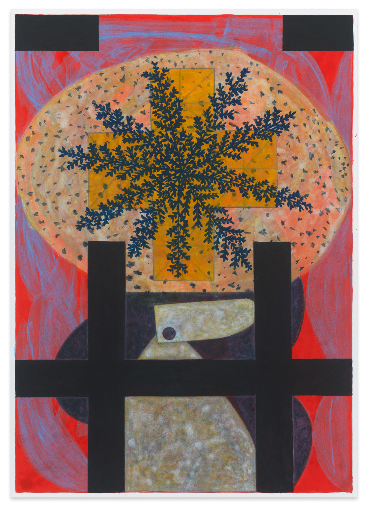 untitled #1216, 2022, Acrylic on illustration board,