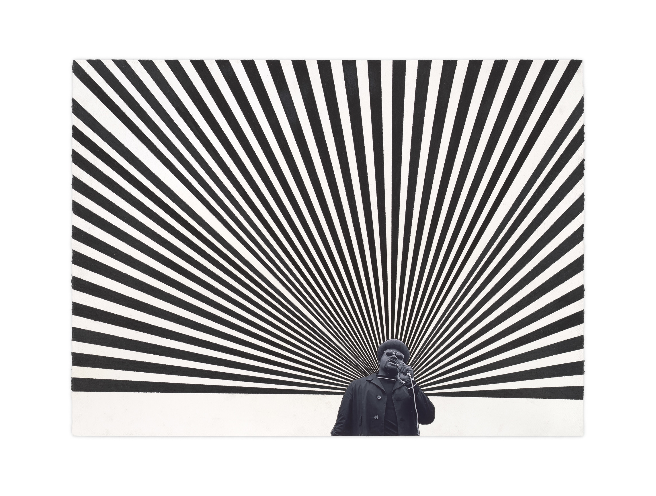 Elbert, 2022, Color pencil and photograph collage on paper, 22 x 30 inches, 55.9 x 76.2 cm, MMG#34936