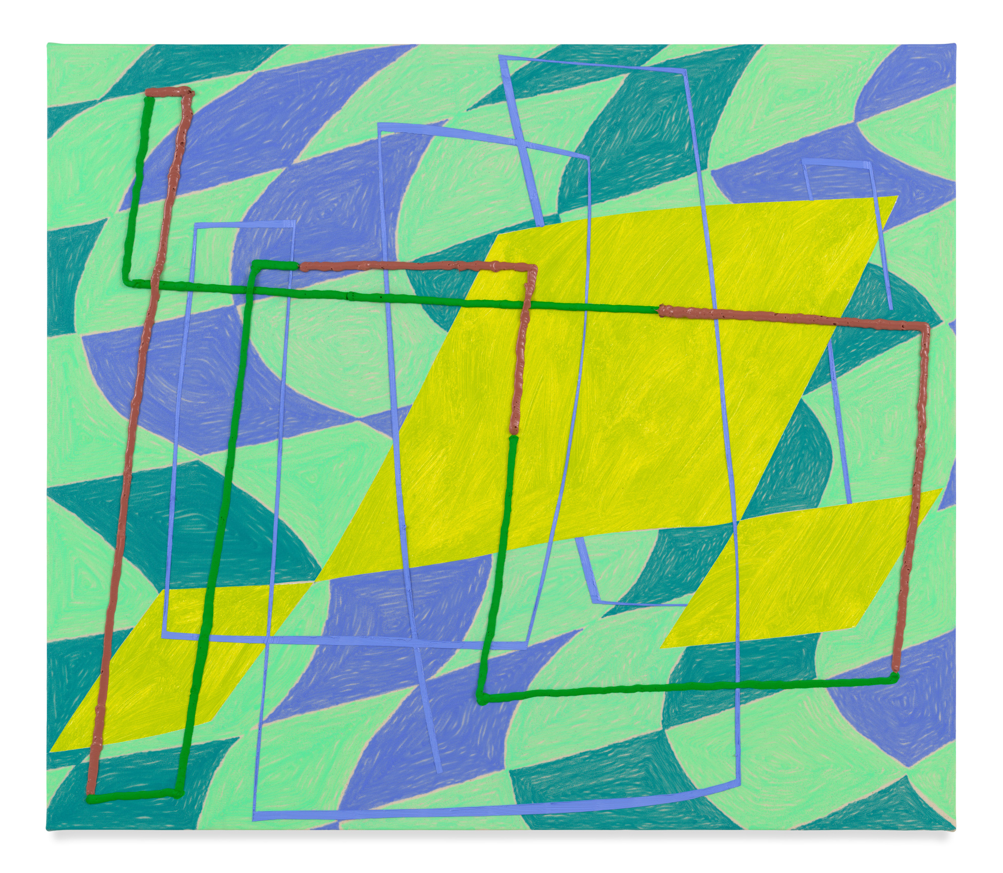 You Are Confident and Feel Comfortable in Your Own Skin, 2022, Acrylic and oil on canvas, 32 x 37 inches, 81.3 x 94 cm, MMG#34410