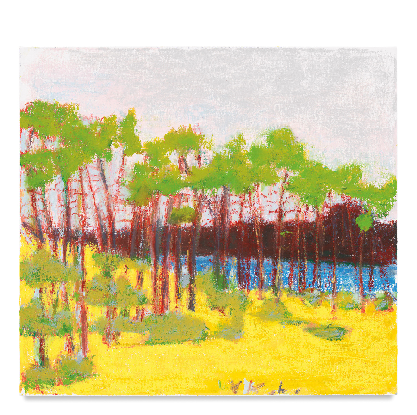 A Glimpse of Blue, 2016, Oil on canvas, 24 x 26 inches, 61 x 66 cm, MMG#28618