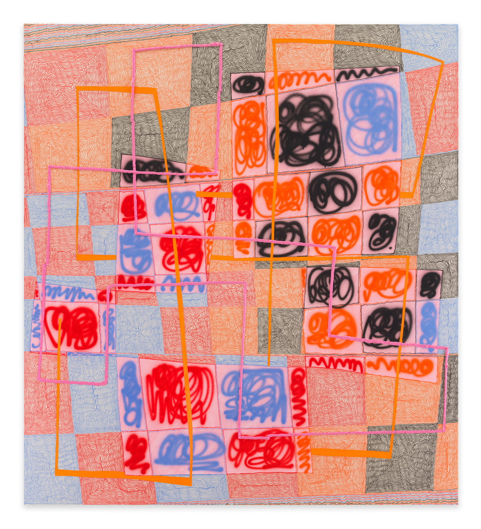 Pink Trance, 2023, Acrylic and oil on canvas, 64 x 58 inches, 162.6 x 147.3 cm,&nbsp;MMG#35329