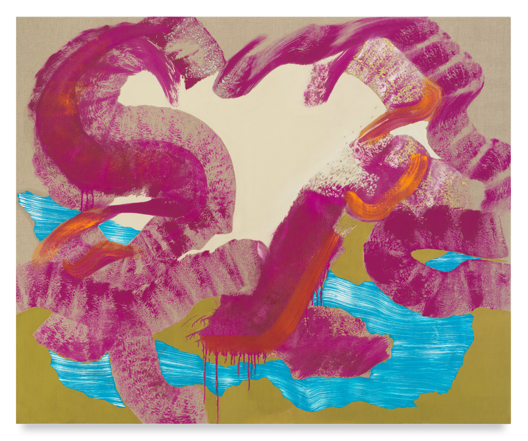 Untitled, 2022, Oil on linen, 53 x 65 inches, 134.6 x 165.1 cm, MMG#34880