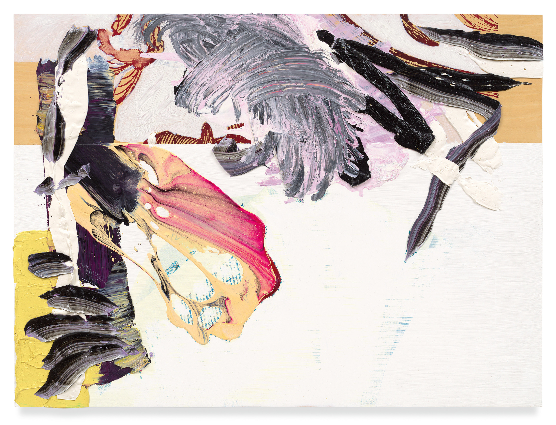 sestine, 2013, Oil and silkscreen on wood, 23 5/8 x 31 1/2 inches, 60 x 80 cm, MMG#35750