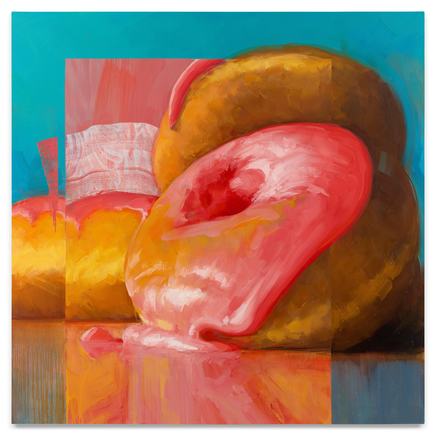 Pink Zebra, 2023, Oil on canvas, 78 x 78 inches, 198.1 x 198.1 cm,&nbsp;MMG#35569