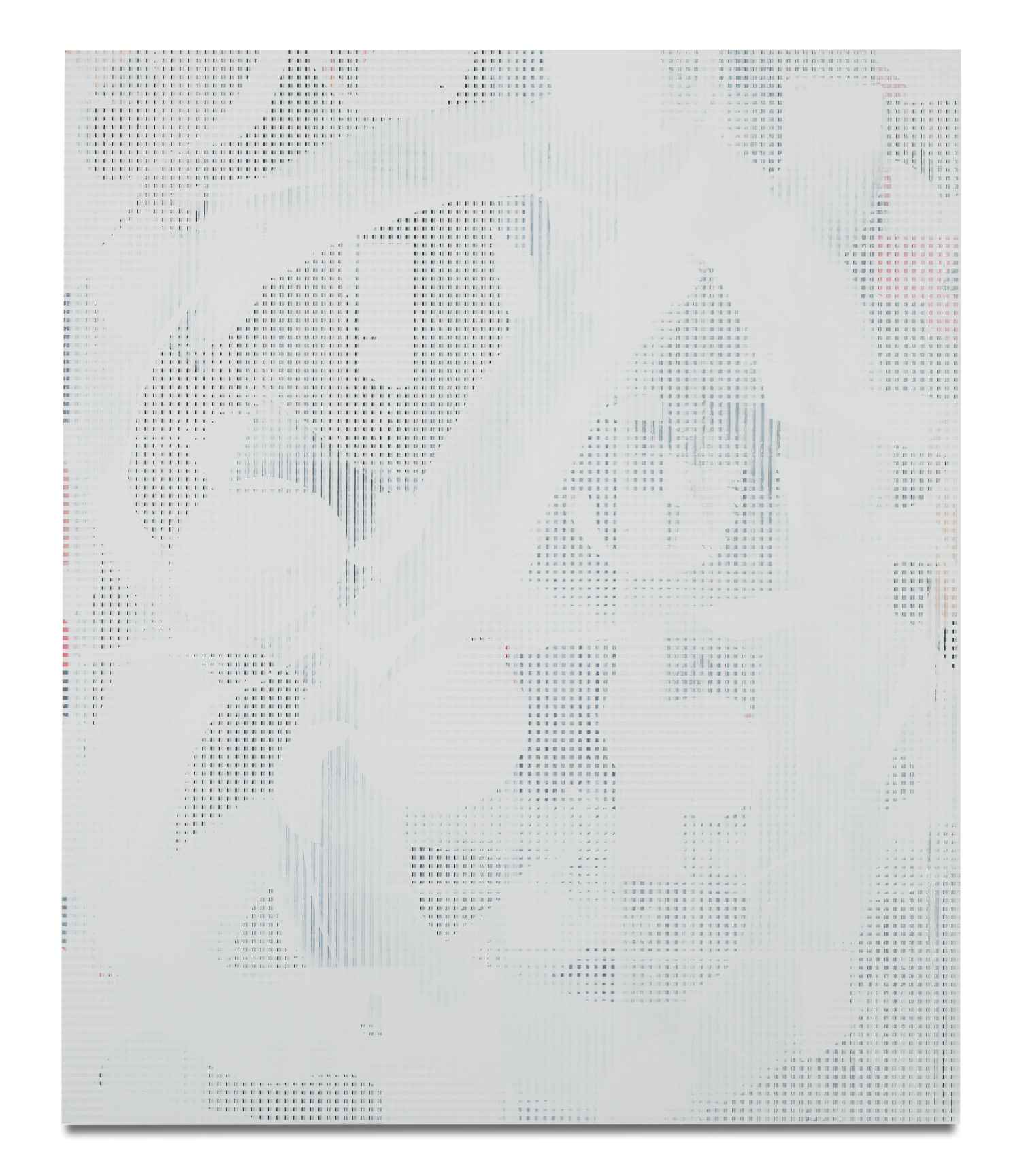 Kevin Appel, Composite 7 (brick), 2016, Acrylic, oil, and UV cured ink on canvas over aluminum