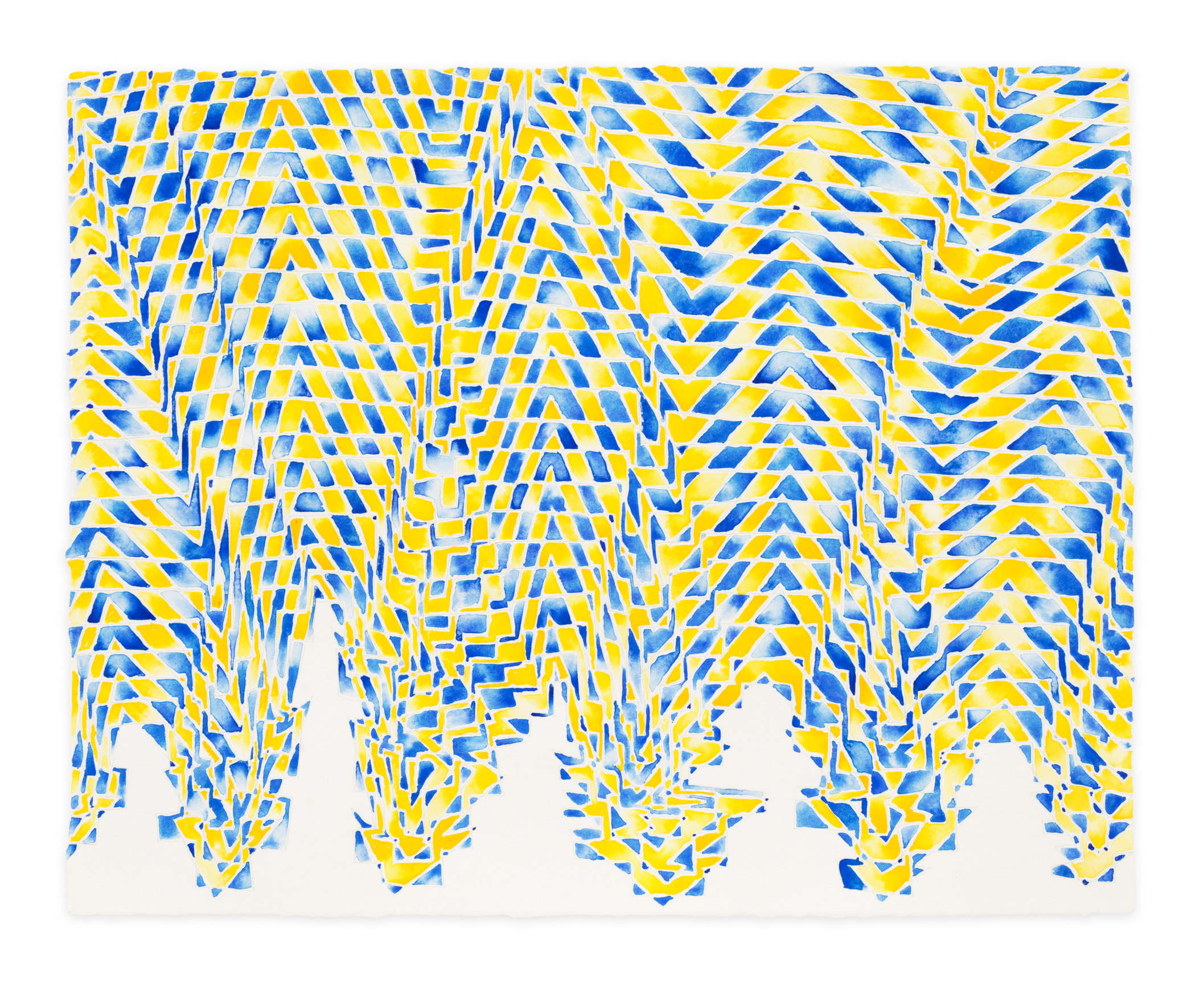 James Siena, Enderloctant, 2020, Watercolor and graphite on paper,