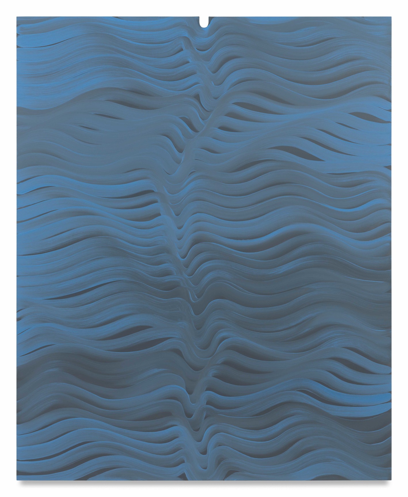 Trespasser no. 2, 2025, Oil on linen over shaped stretcher, 84 x 68 inches, 213.4 x 172.7 cm, MMG#38004