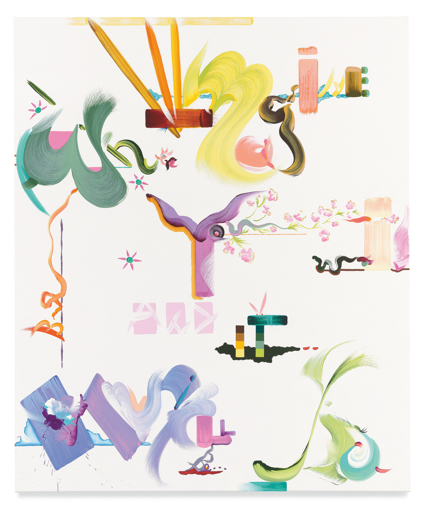 Imagine where you will be, and it will be so, 2022, Oil and acrylic on linen, 60 x 50 inches, 152.4 x 127 cm, MMG#34374