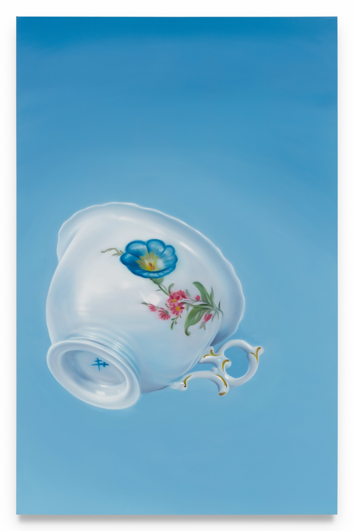 Falling Teacup #5, 2024, Oil on canvas, 70 x 45 inches, 177.8 x 114.3 cm,&nbsp;MMG#36729