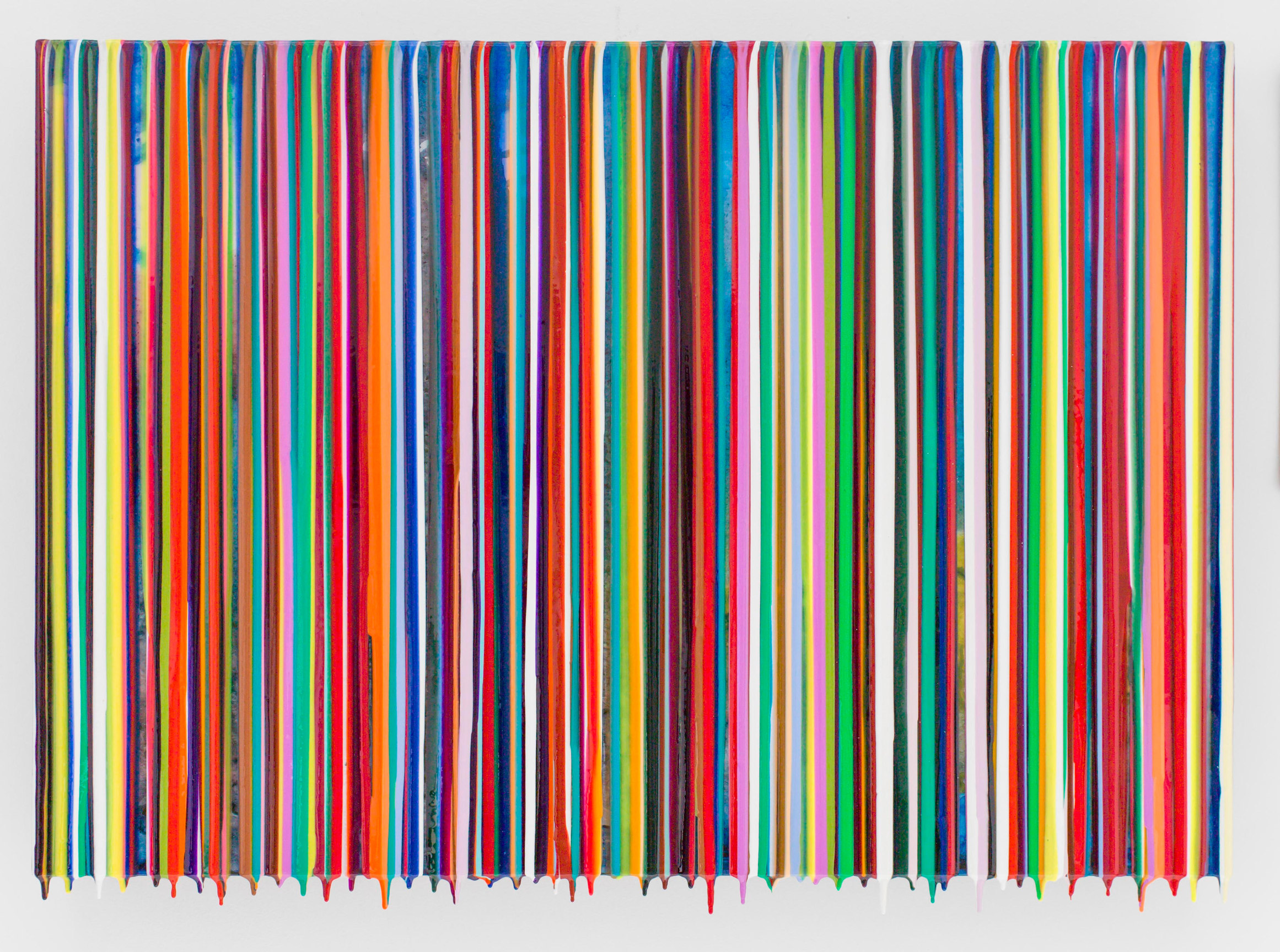 &quot;SONOWIWILLDOANYTHING,&quot; 2012, Watercolor, pigments and epoxy resin on wood, 25 x 36 inches, 63.5 x 91.4 cm, A/Y#20427