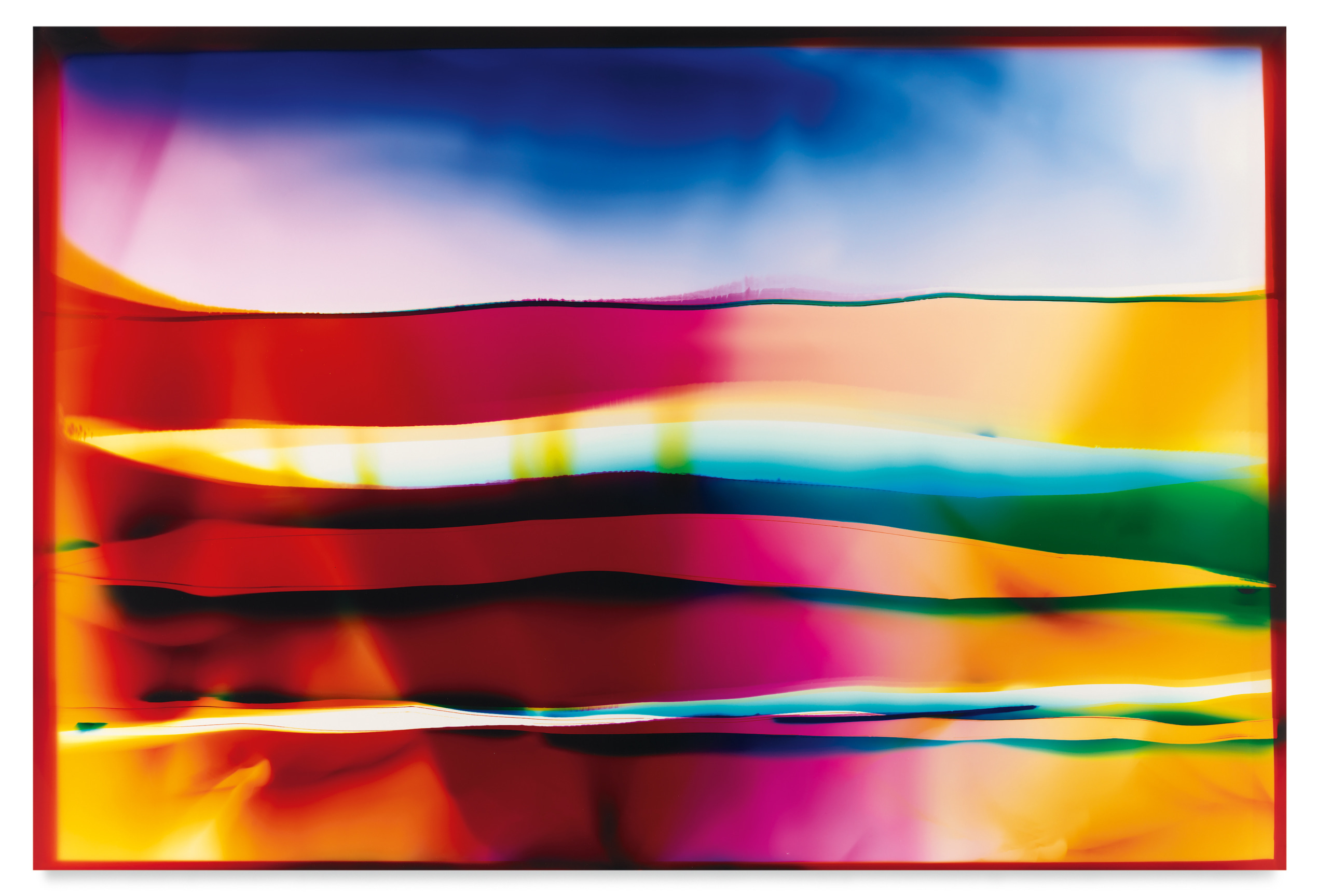 Lava Ocean, 2022, Analog chromogenic photogram on fujiflex, 50 x 74 inches, 127 x 188 cm, MMG#34475