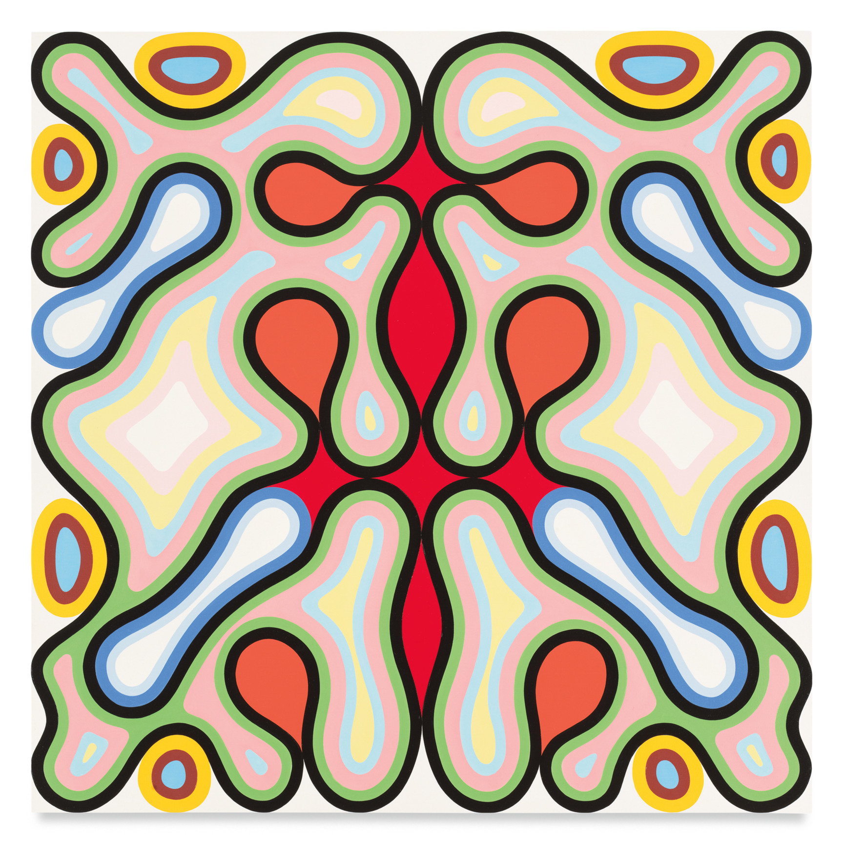 Funhouse, 2021, Oil on canvas, 35 x 35 inches, 88.9 x 88.9 cm, MMG#33790