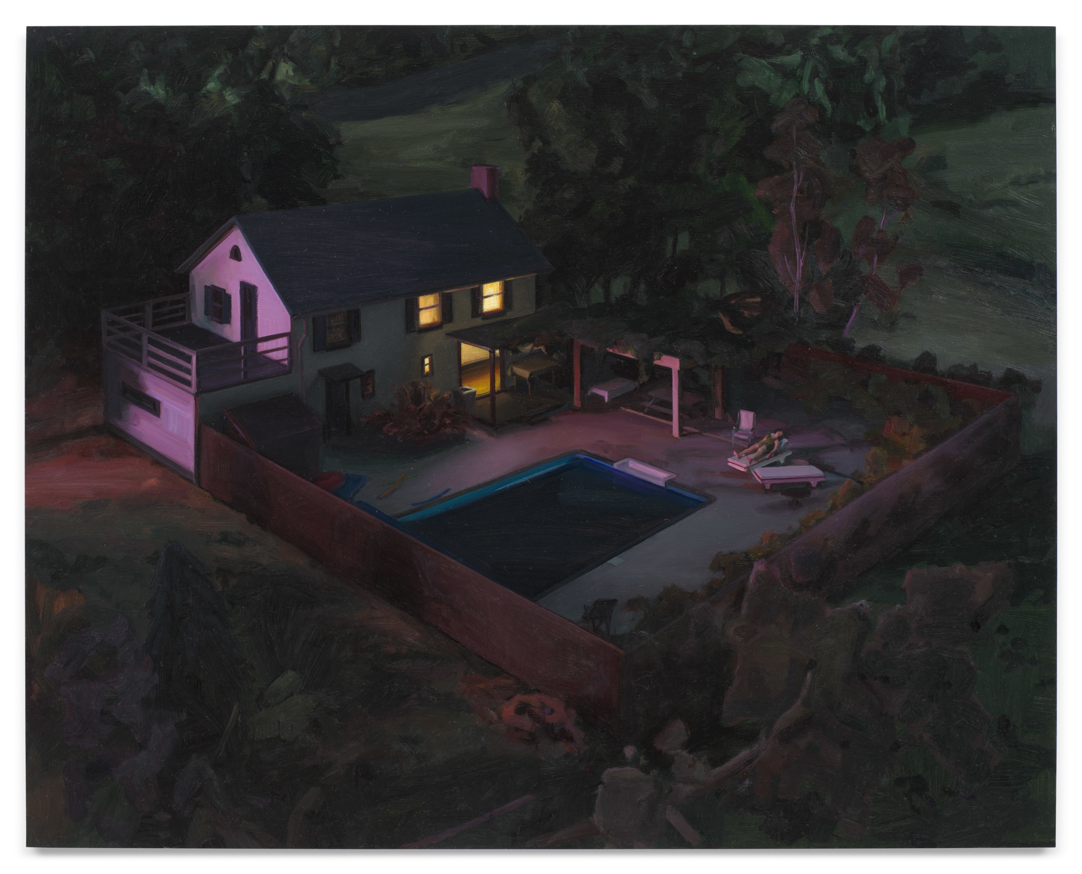 Basking, 2023, Oil on panel, 15 3/4 x 19 3/4 inches, 40 x 50.2 cm,&nbsp;MMG#36311