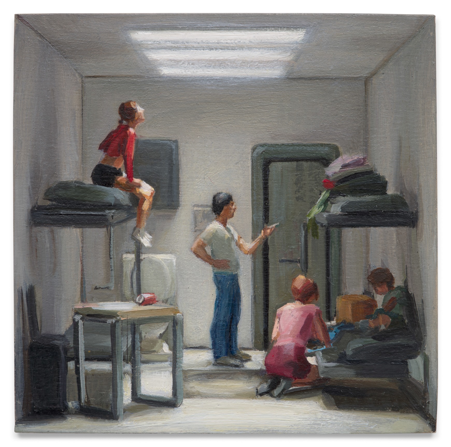 Bunker, 2023, Oil on panel, 3 1/2 x 3 1/2 inches, 8.9 x 8.9 cm,&nbsp;MMG#36318