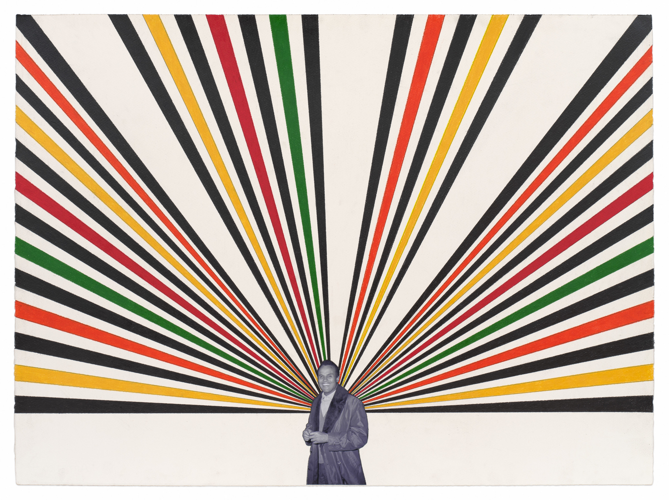 Harry, 2024, Colored pencil and photograph collage on paper, 22 x 30 inches, 55.9 x 76.2 cm,&nbsp;MMG#36556