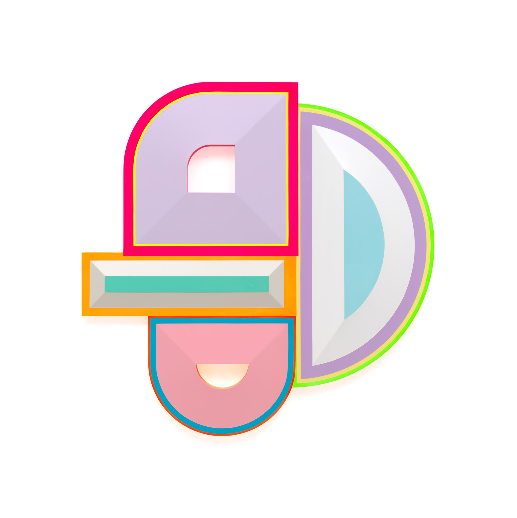 Untitled (Opioid Addiction, Panic Disorder, Panic Disorder, Abortion), 2022,, Urethane paint on wood, 44 3/4 x 44&nbsp; inches, 113.3 x 113 cm, MMG#34893