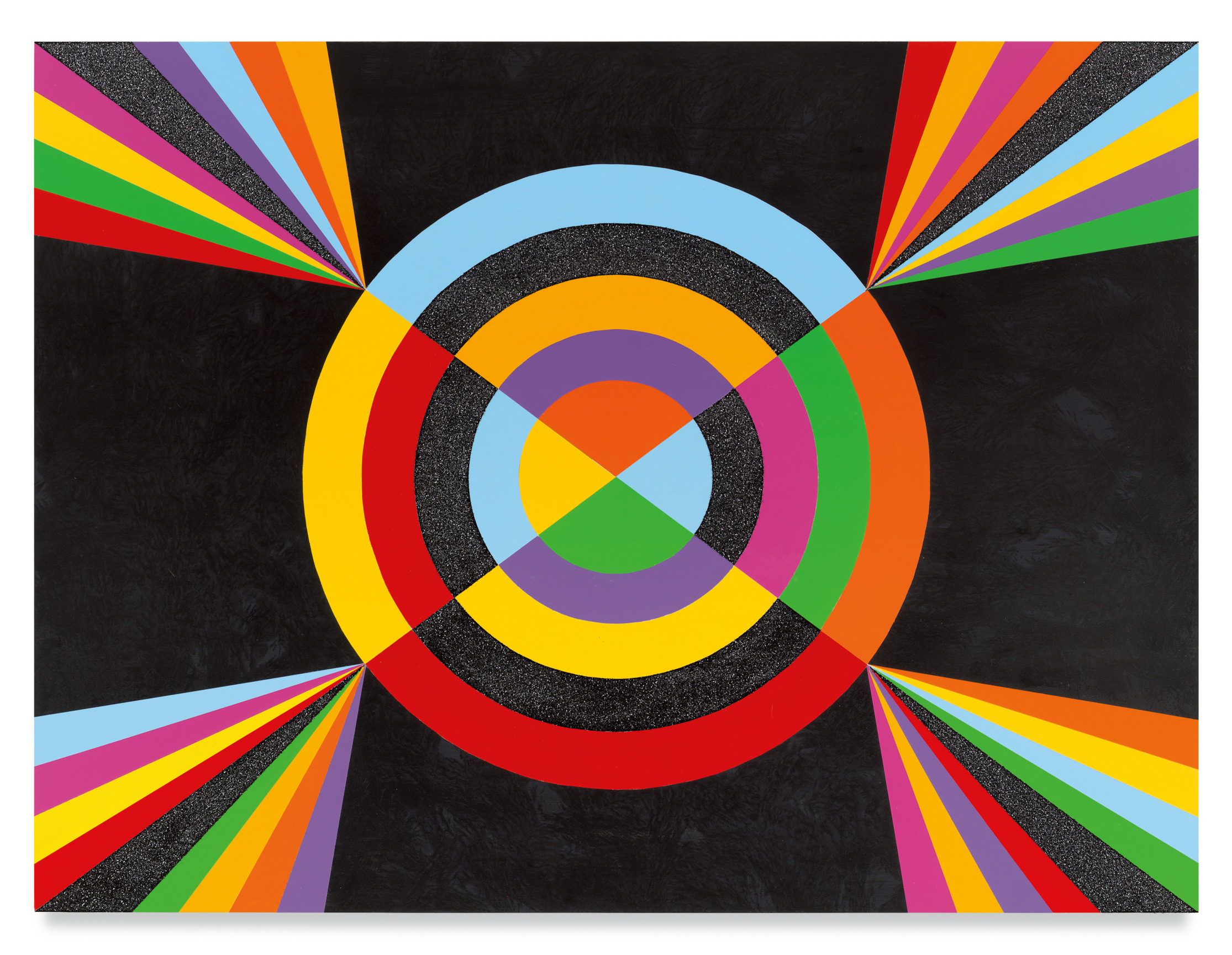 Untitled (Magic Star I), 2022, Acrylic paint and glitter on wood, 36 x 48 inches, 91.4 x 121.9 cm, MMG#34928