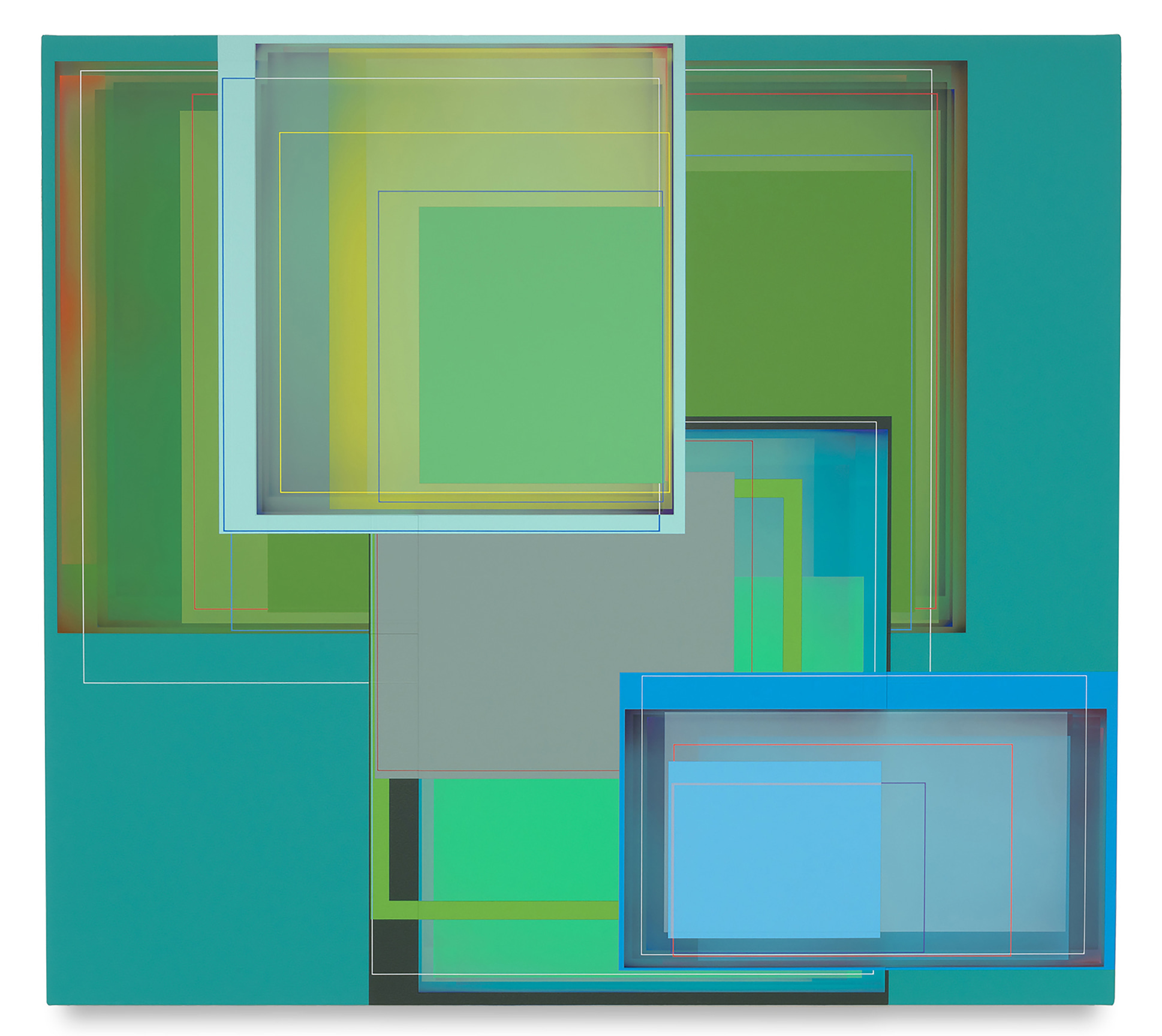 Freshwater Fishing, 2021, Acrylic on canvas, 37 x 41 inches, 94 x 104.1 cm, MMG#33446