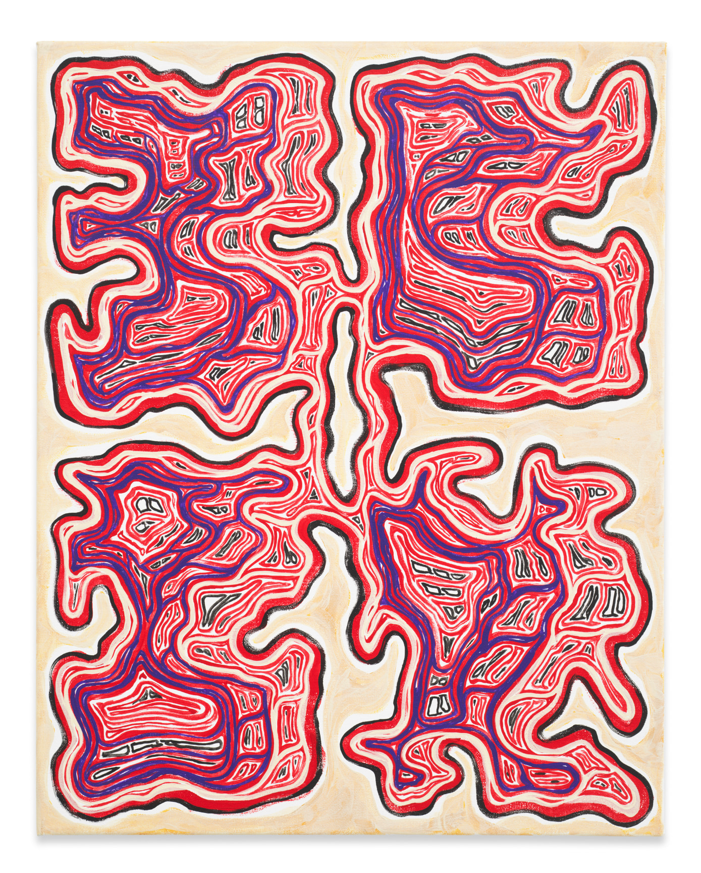 Fugal Ungluent, 2018, Acrylic on canvas, 20 x 16 inches, 50.8 x 40.6 cm, MMG#34703