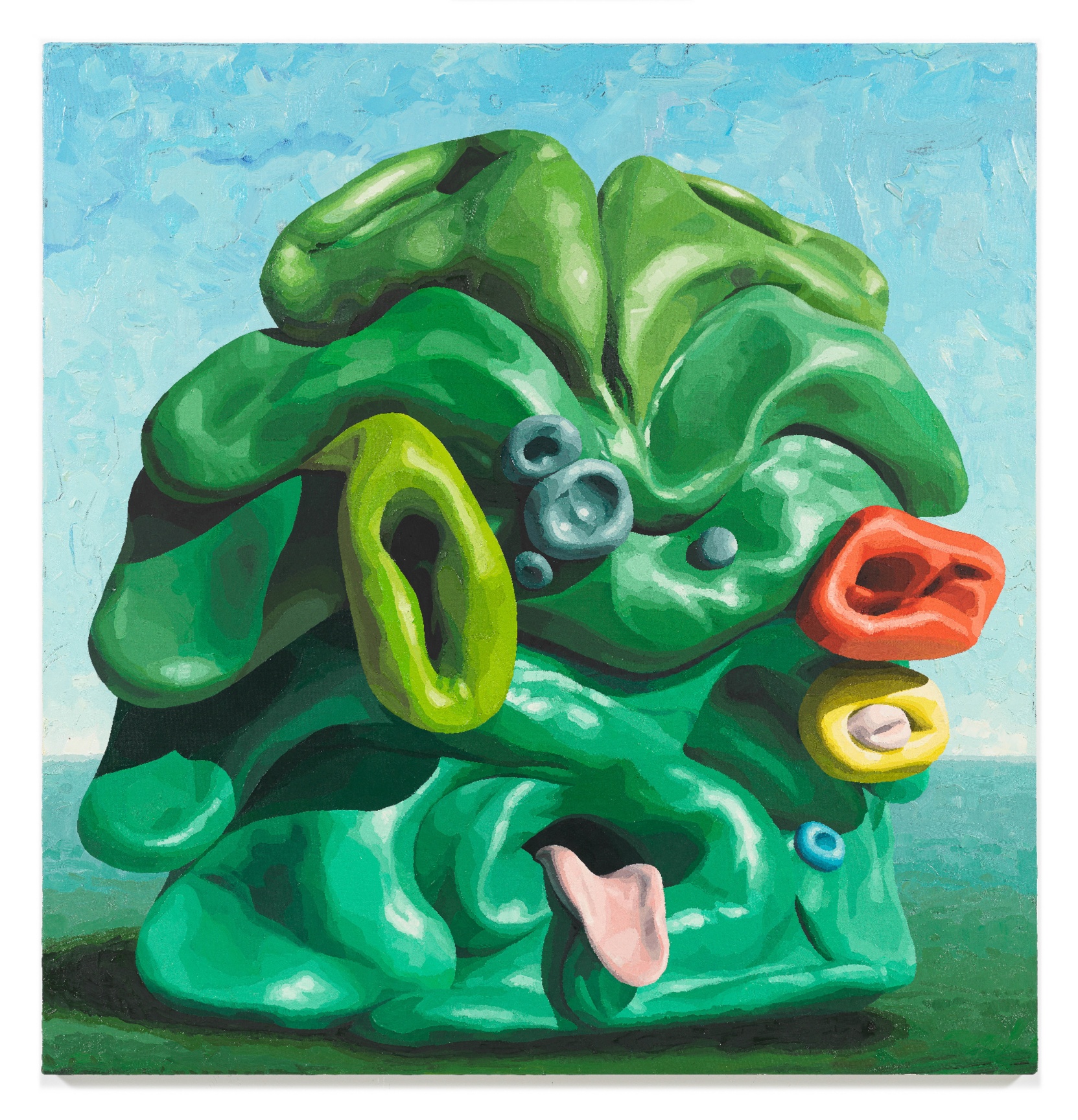 Goosefoot, 2015, Oil on canvas, 54 1/4 x 52 1/2 inches, 137.8 x 133.4 cm, MMG#33895