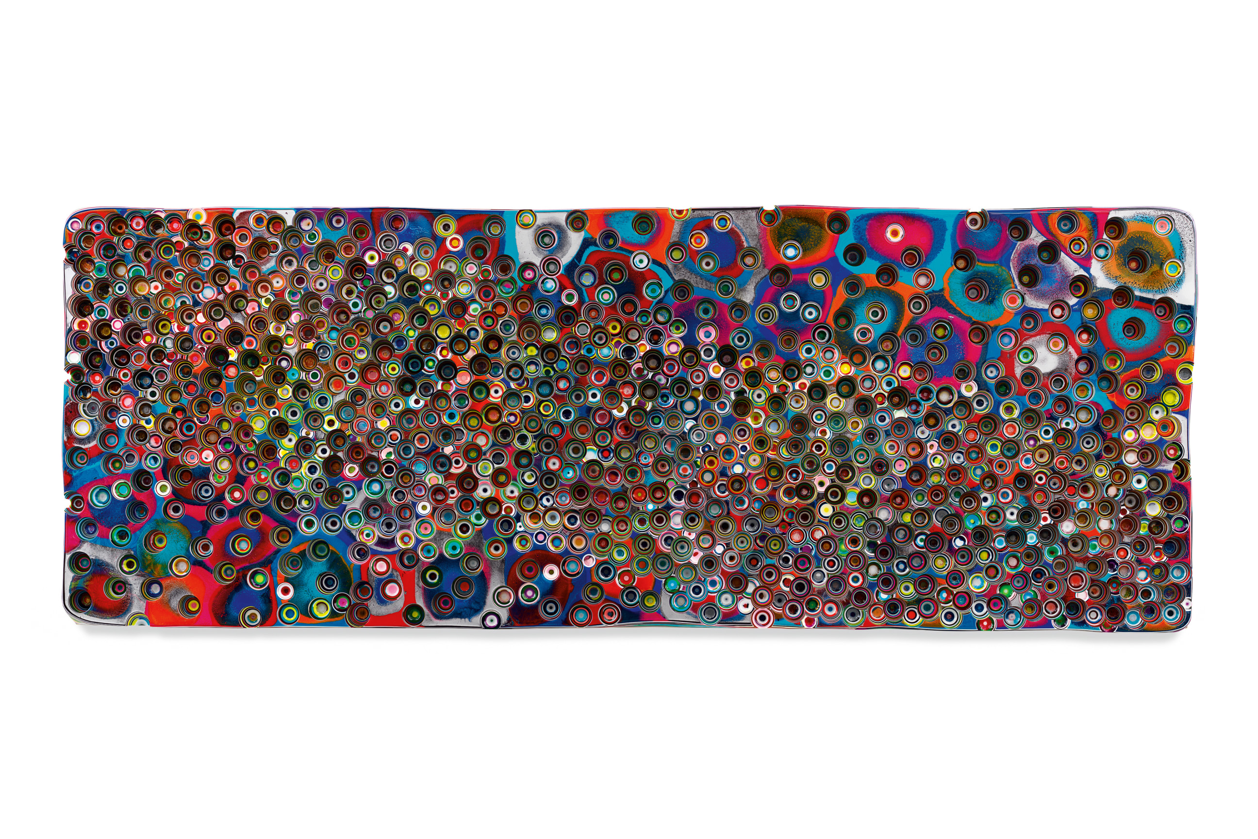 RESONANZPERZEPTIONAFFEKT, 2023, Epoxy resin and pigments on wood,