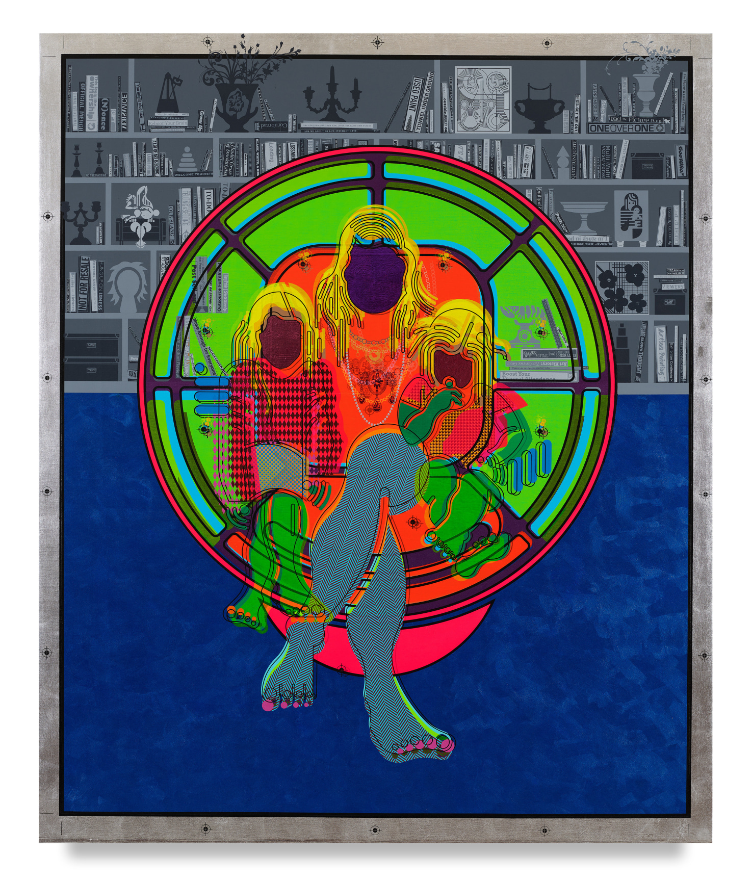 Mother and Child (Ball Chair) A, 2019, Acrylic on linen, 72 x 60 inches, 182.9 x 152.4 cm, MMG#32373